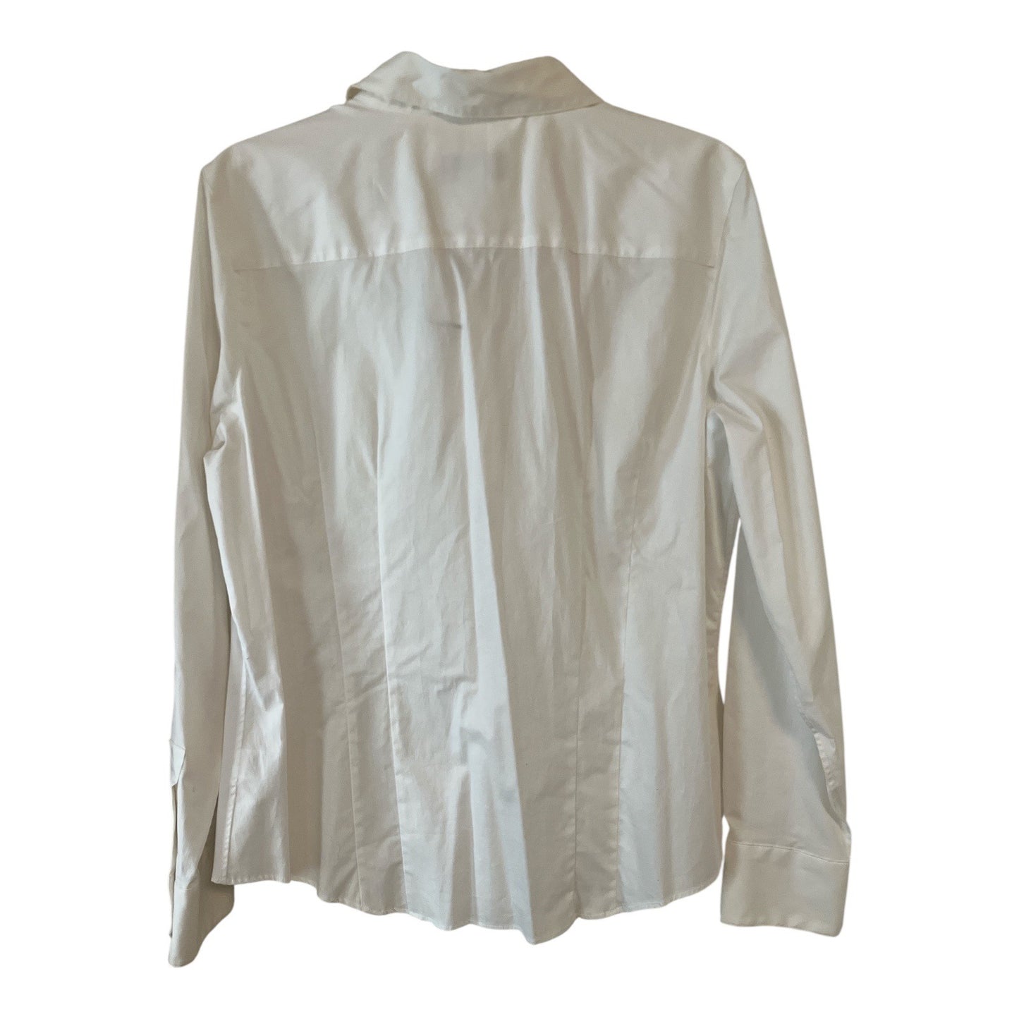 NWT John Meyer of Norwich Women’s White Button-Down Shirt – Size 16 Stretch Cotton Blend