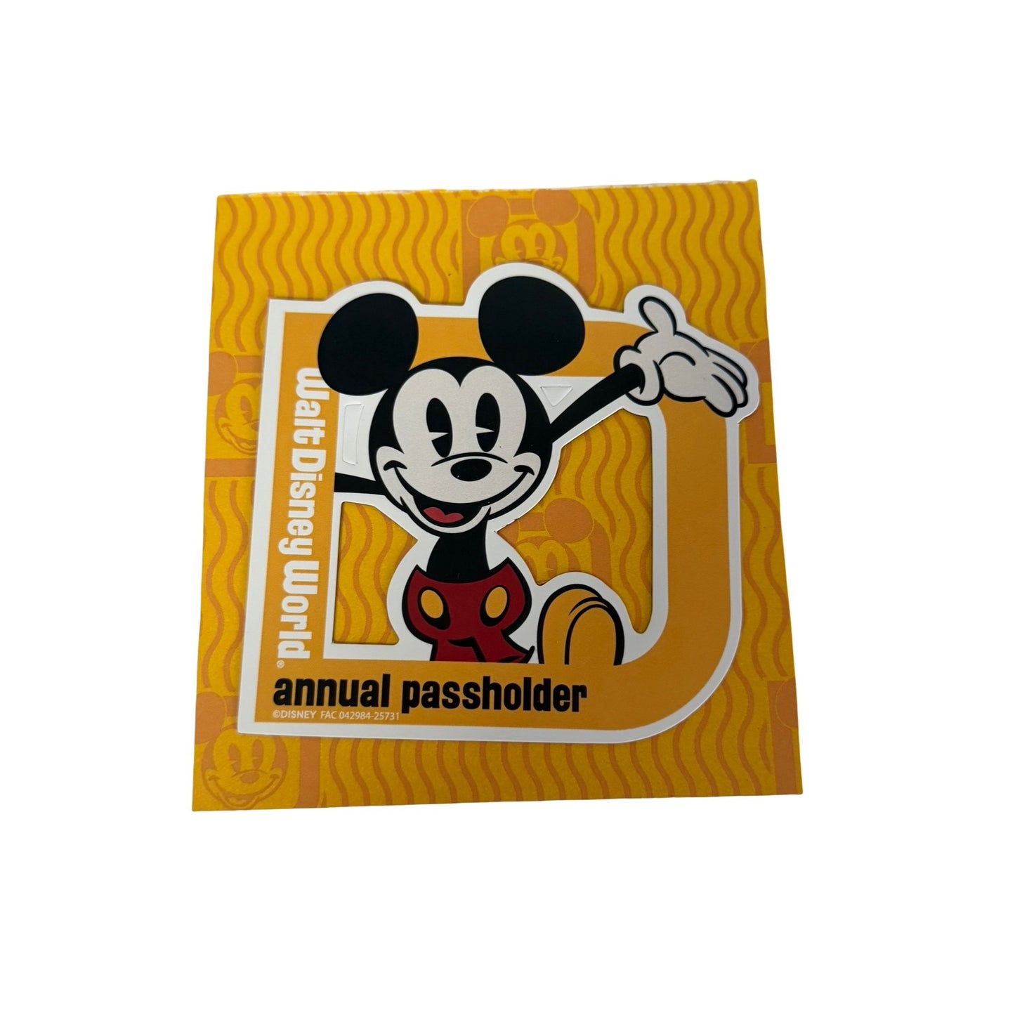 Disney World Annual Passholder Mickey Mouse Car Magnet Exclusive Souvenir