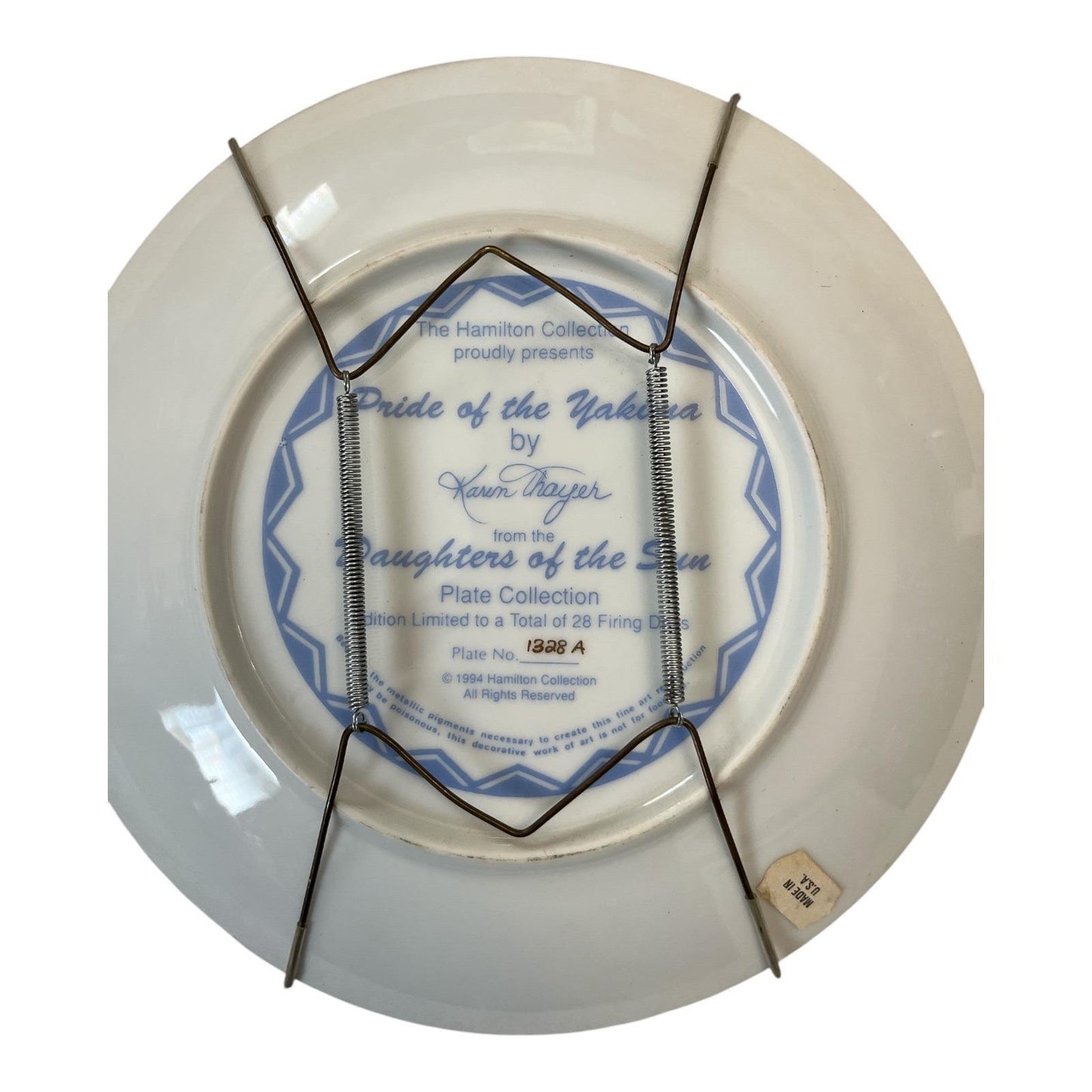 The Hamilton Collection – “Pride of the Yakima” Decorative Plate (1998)