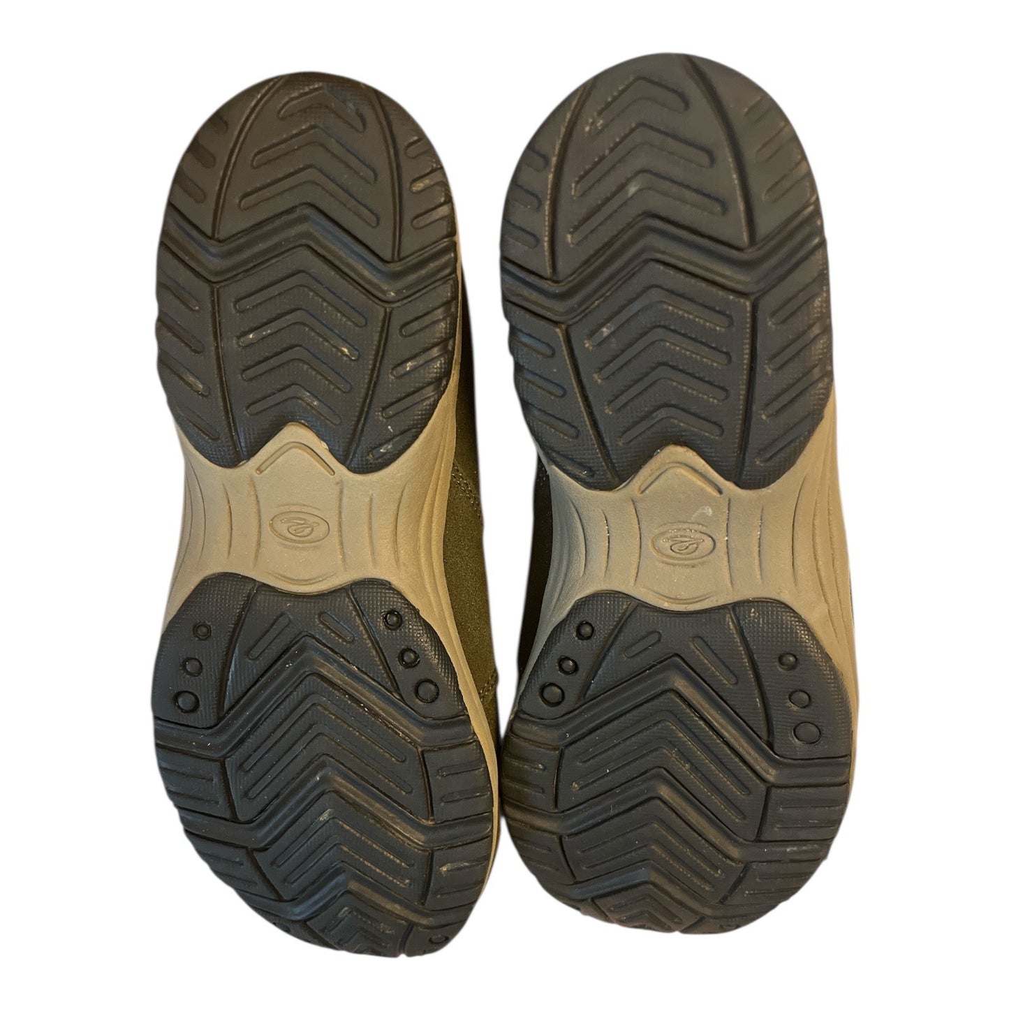 Easy Spirit Tierras Shearling-Lined Leather Clogs – Women’s Size 6.5 – Brown Slip-On Comfort Shoes – 2010s