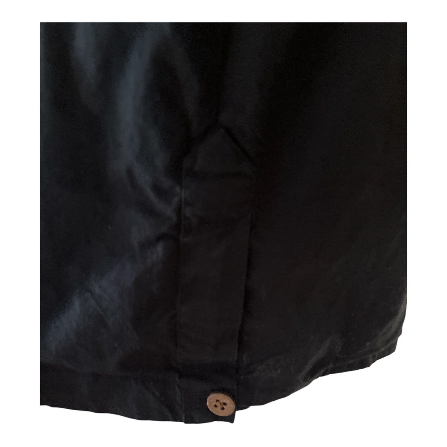 Vintage 2000s Sol Wear Pineapple Shirt Men’s XL – Black Embroidered Hawaiian Button Down Cotton Top