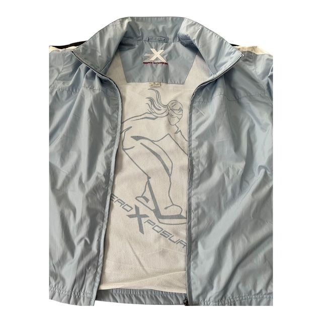ZeroXposur Women’s XL Light Blue Full-Zip Windbreaker Jacket