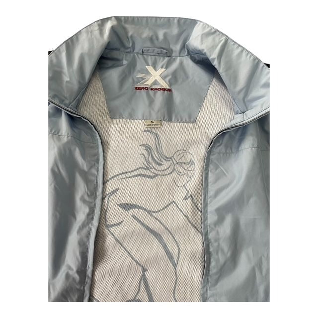 ZeroXposur Women’s XL Light Blue Full-Zip Windbreaker Jacket