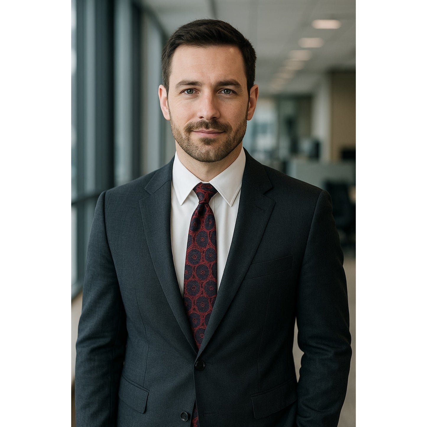 Vintage Rhodia Acetate Neck Tie Red Navy Paisley Woven in France – 1950s–1960s