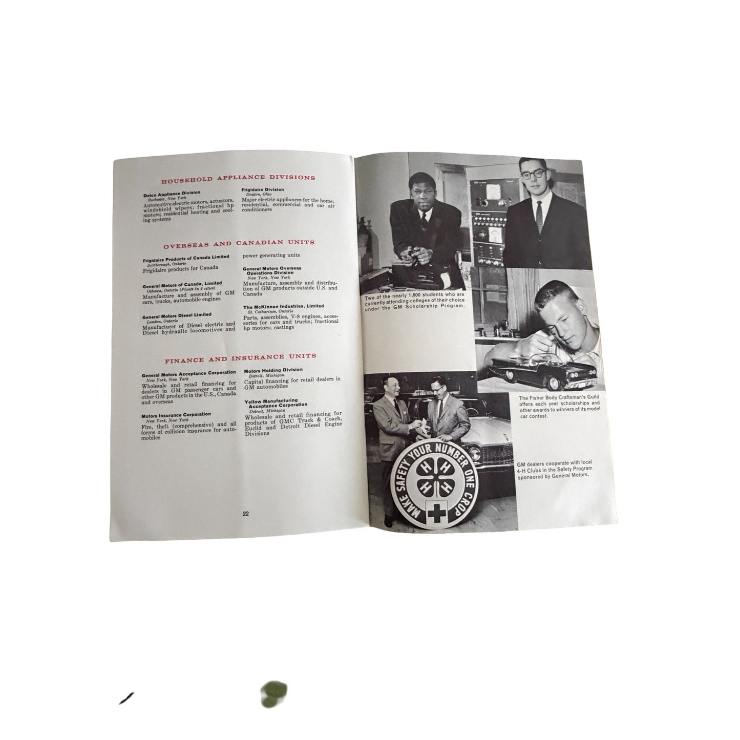 Vintage 1959 General Motors A Look at GM Employee Booklet GM Automotive Ephemera