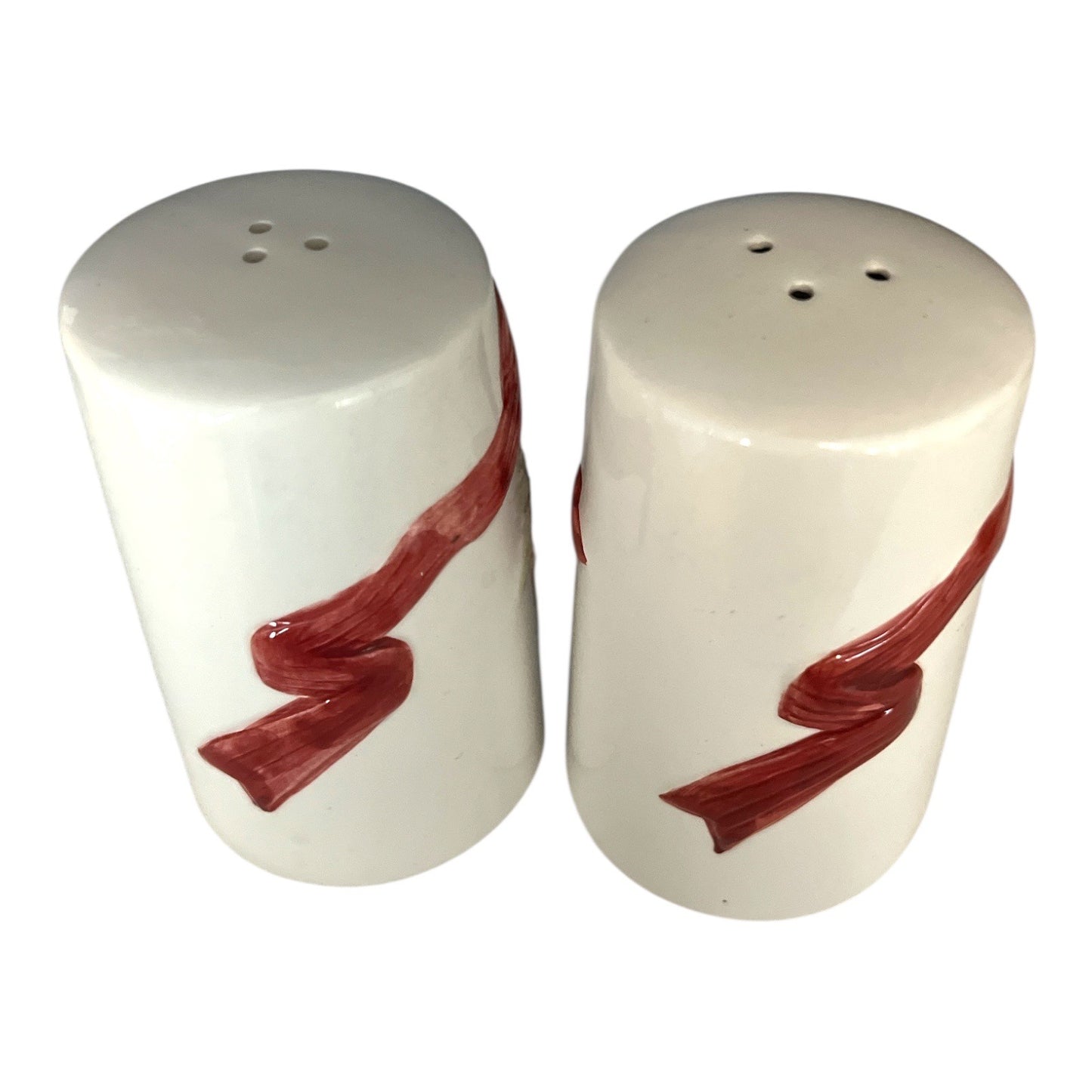 Vintage Otagiri Christmas Salt & Pepper Shakers – R. Baxter – Pinecones, Holly & Red Bows – Made in Taiwan