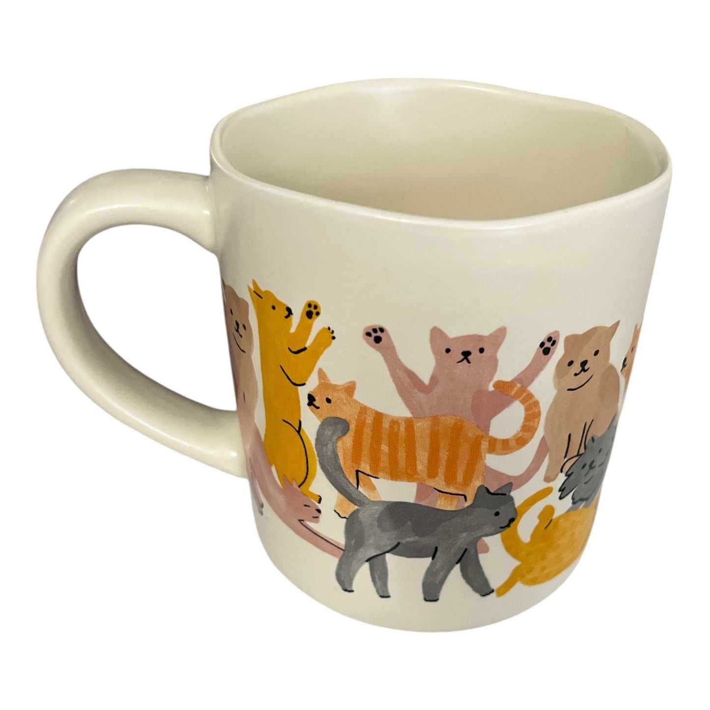 Opalhouse “Cat Person” Mug – Colorful Stoneware Coffee Cup with Cats, Target, 2018–2021, Dishwasher & Microwave Safe