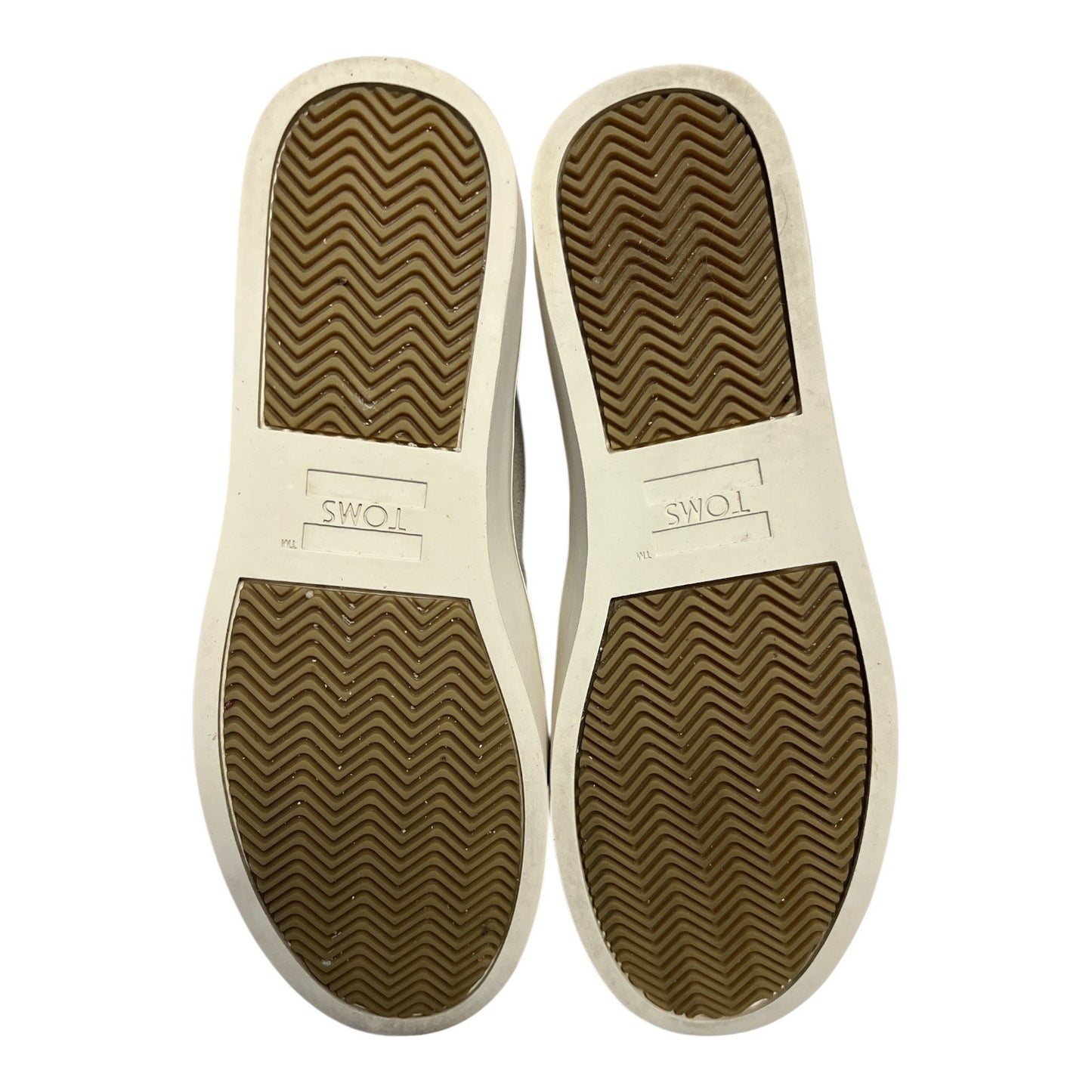 TOMS Women’s W7.5 Suede Slip-On Sneakers – Faux Fur Lined, 100% Leather Upper, Taupe Ankle Shoes, Cozy Winter Comfort