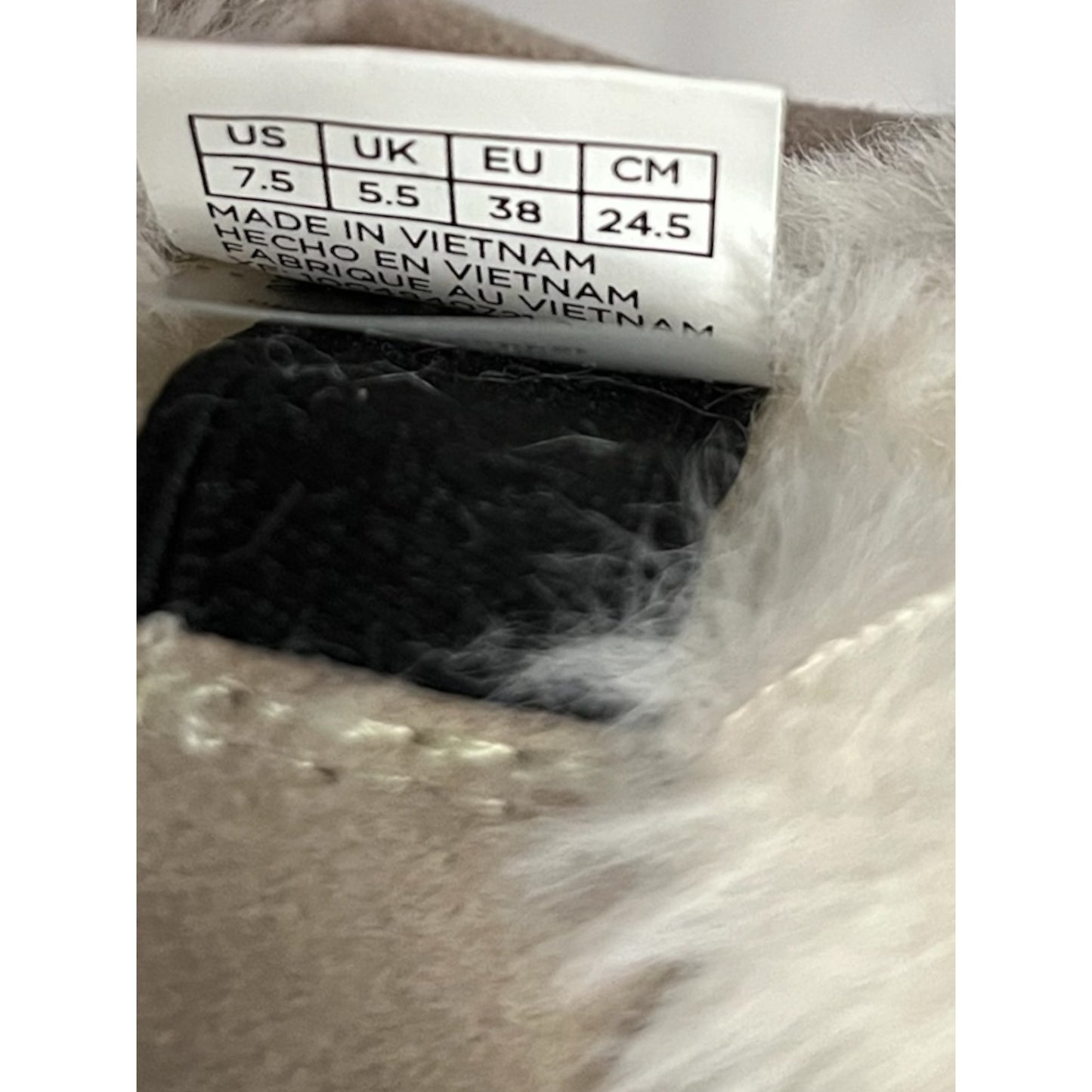 TOMS Women’s W7.5 Suede Slip-On Sneakers – Faux Fur Lined, 100% Leather Upper, Taupe Ankle Shoes, Cozy Winter Comfort