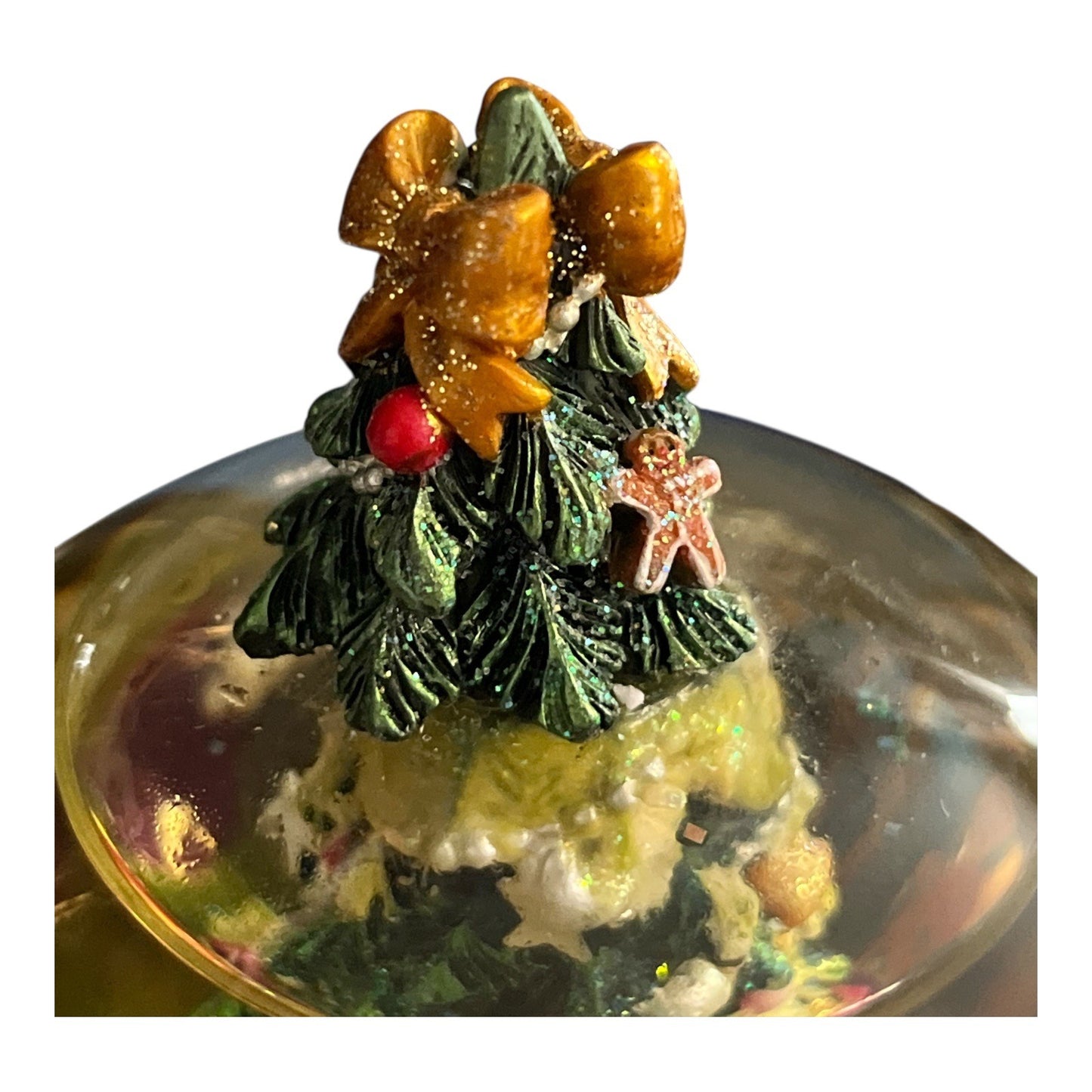 Christopher Radko Harlequin Stocking Musical Snowglobe – 2006 – O Tannenbaum – With Box
