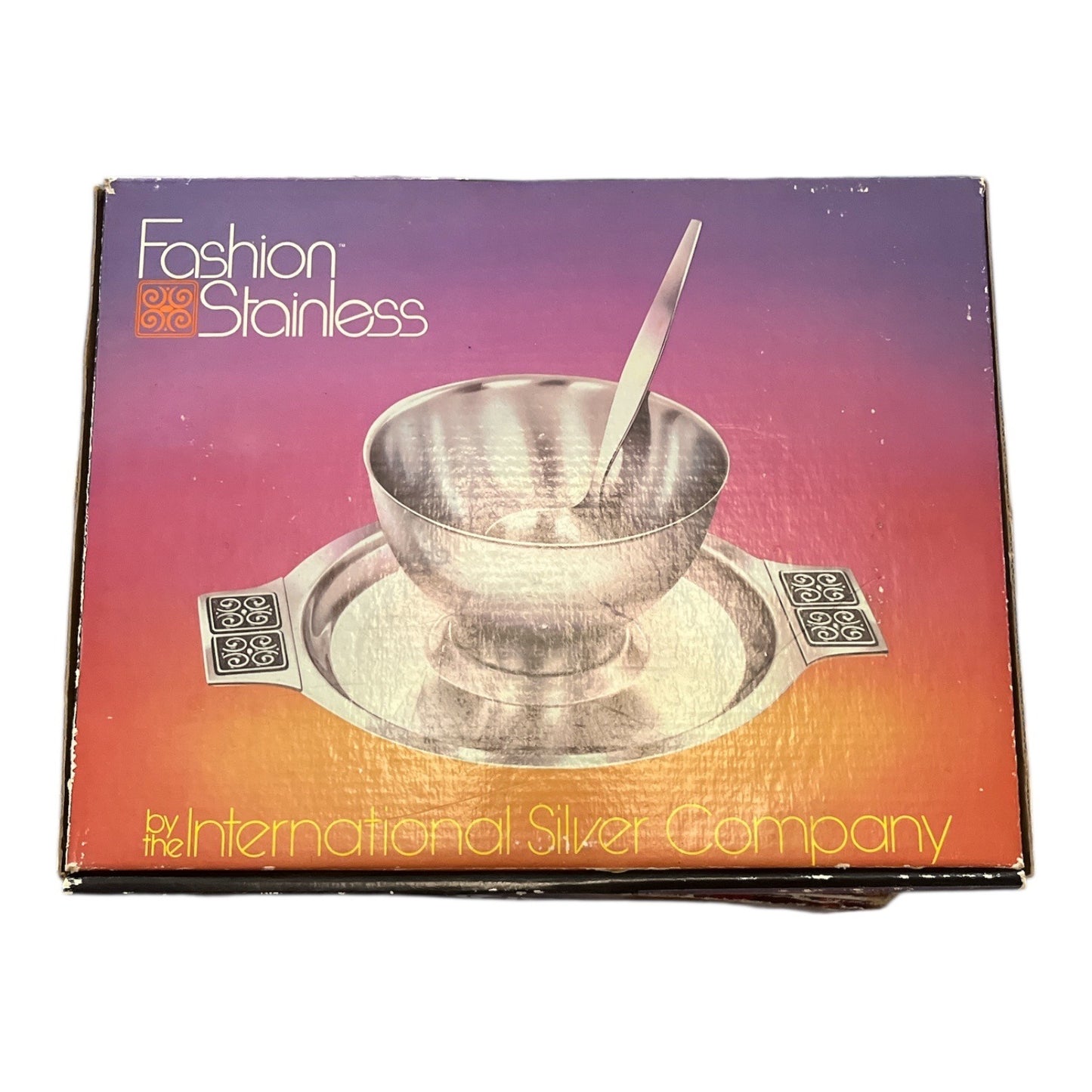 Rogers-Insilco Sauce Boat with Ladle & Tray – International Silver Co. – Japan – c. 1970s–1980s
