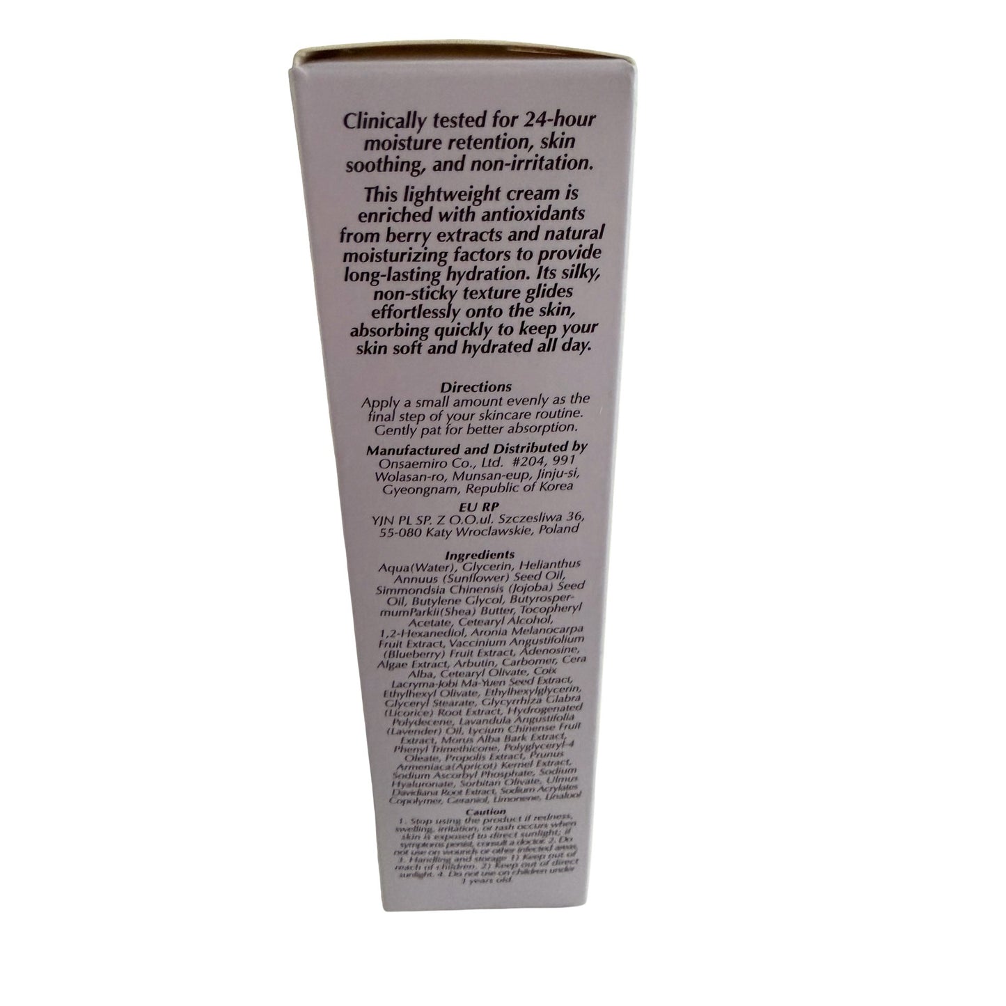 Soroci Morning Drizzle Calming Cream Korean Skincare Moisturizer 2.36 oz