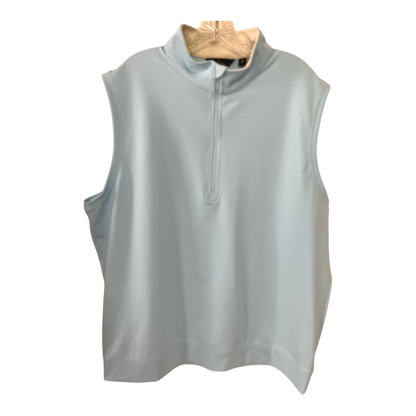 Walter Hagen Essentials Men’s XL Light Blue Sleeveless Golf Vest – Performance Zip Mock Neck – 2020s