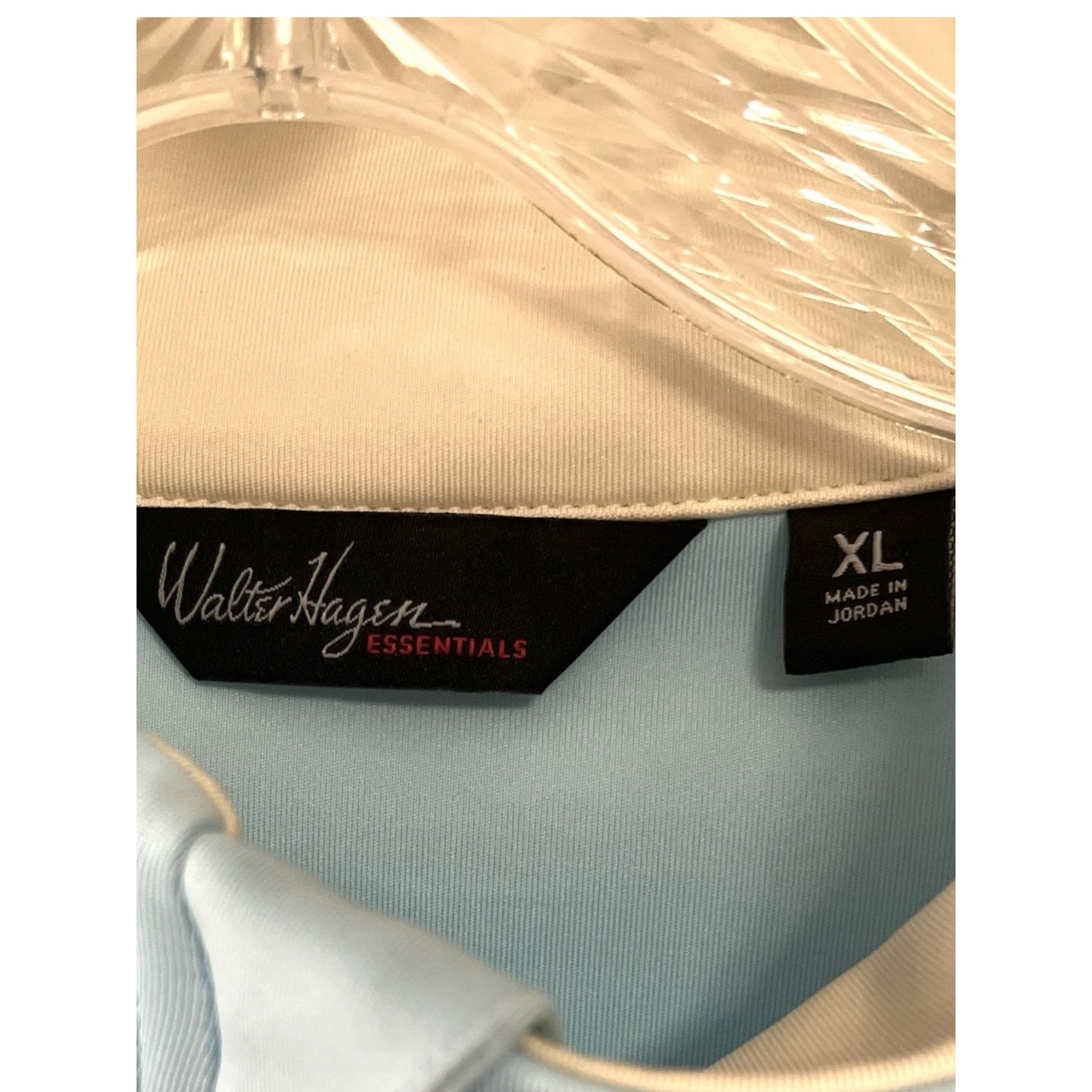 Walter Hagen Essentials Men’s XL Light Blue Sleeveless Golf Vest – Performance Zip Mock Neck – 2020s
