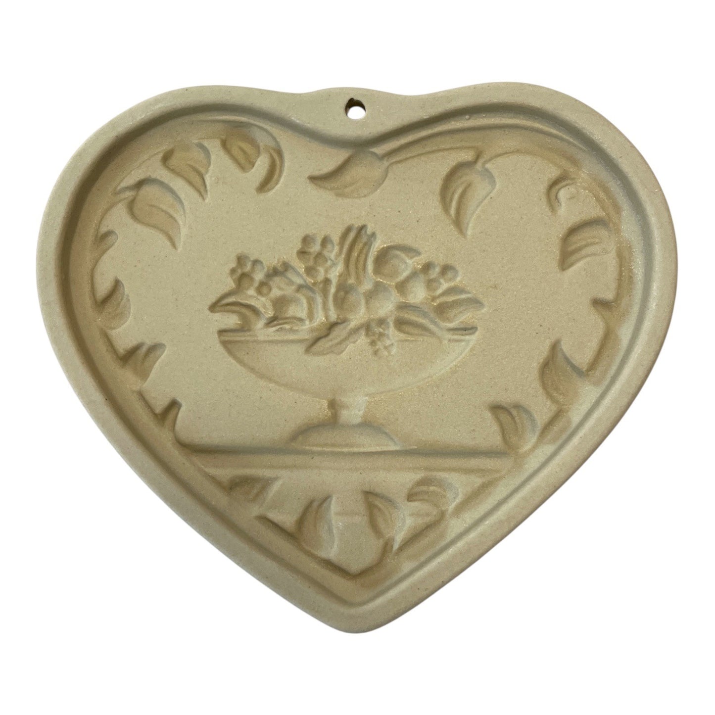 Set of 3 Pampered Chef Family Heritage Heart Stoneware Molds – 1999, 2001, 2002