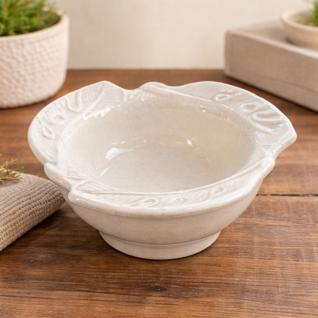 Vintage Cal-Spring Pottery Planter Bowl Model 298 USA Ceramic Floral Dish