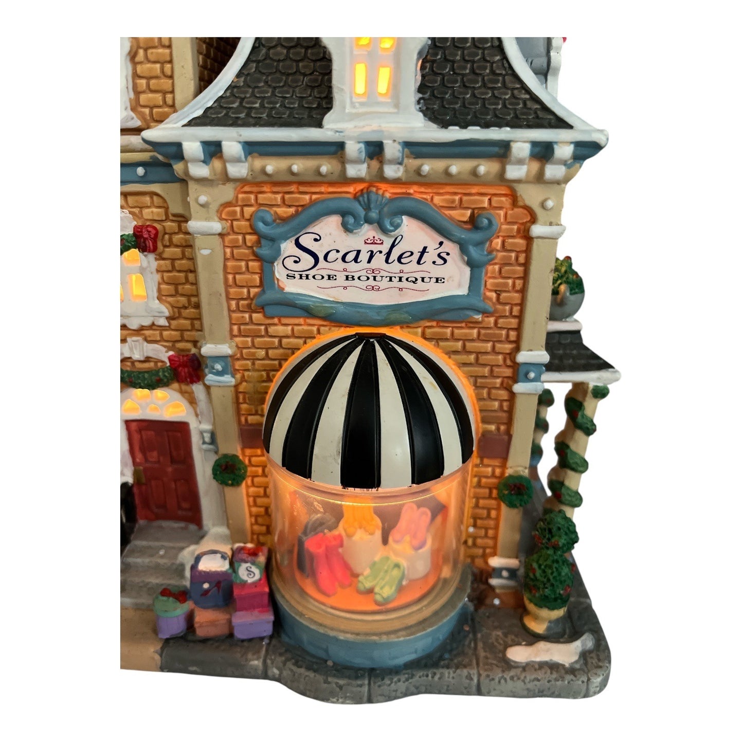 Lemax Scarlet's Shoe Boutique Lighted Village Building 2012 Kmart Exclusive