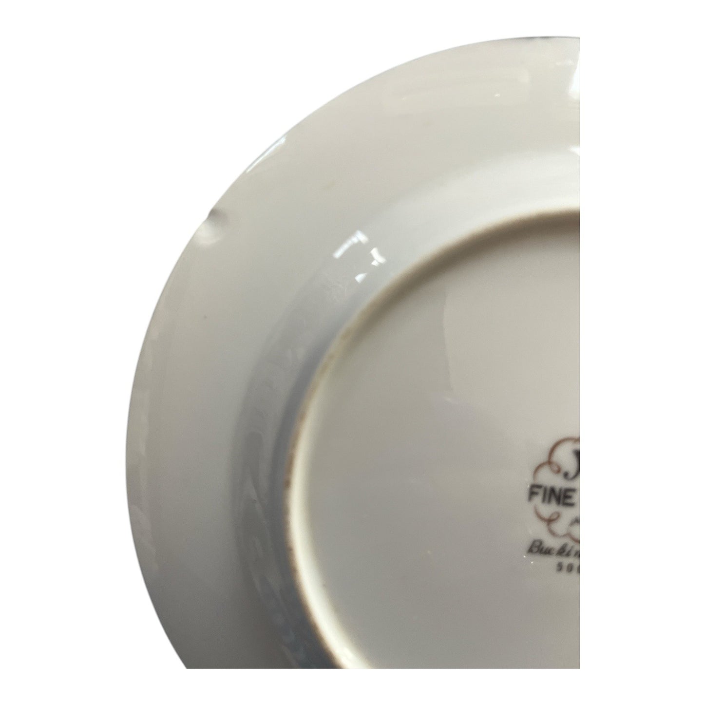 Elegant Vintage English Fine China Plate Set – Timeless Floral & Gold