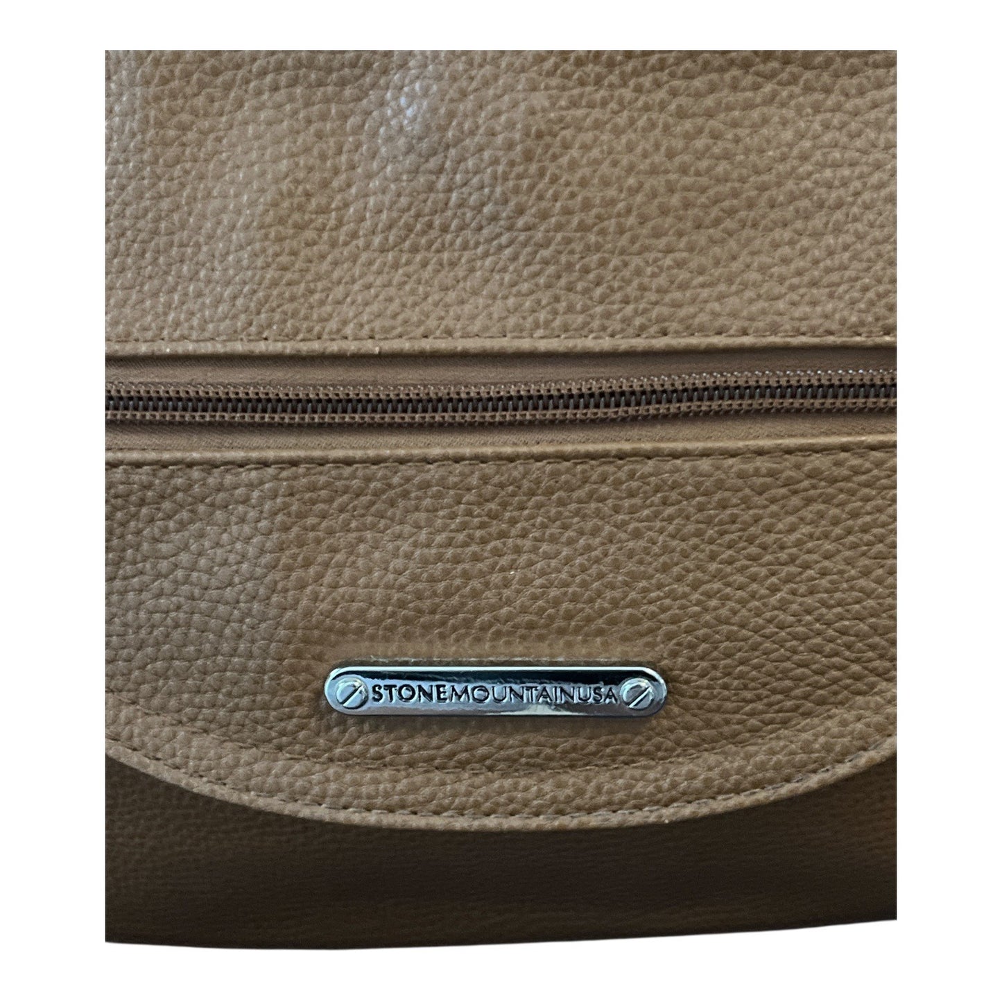 Stone Mountain USA Faux Leather Crossbody Shoulder Bag – Tan