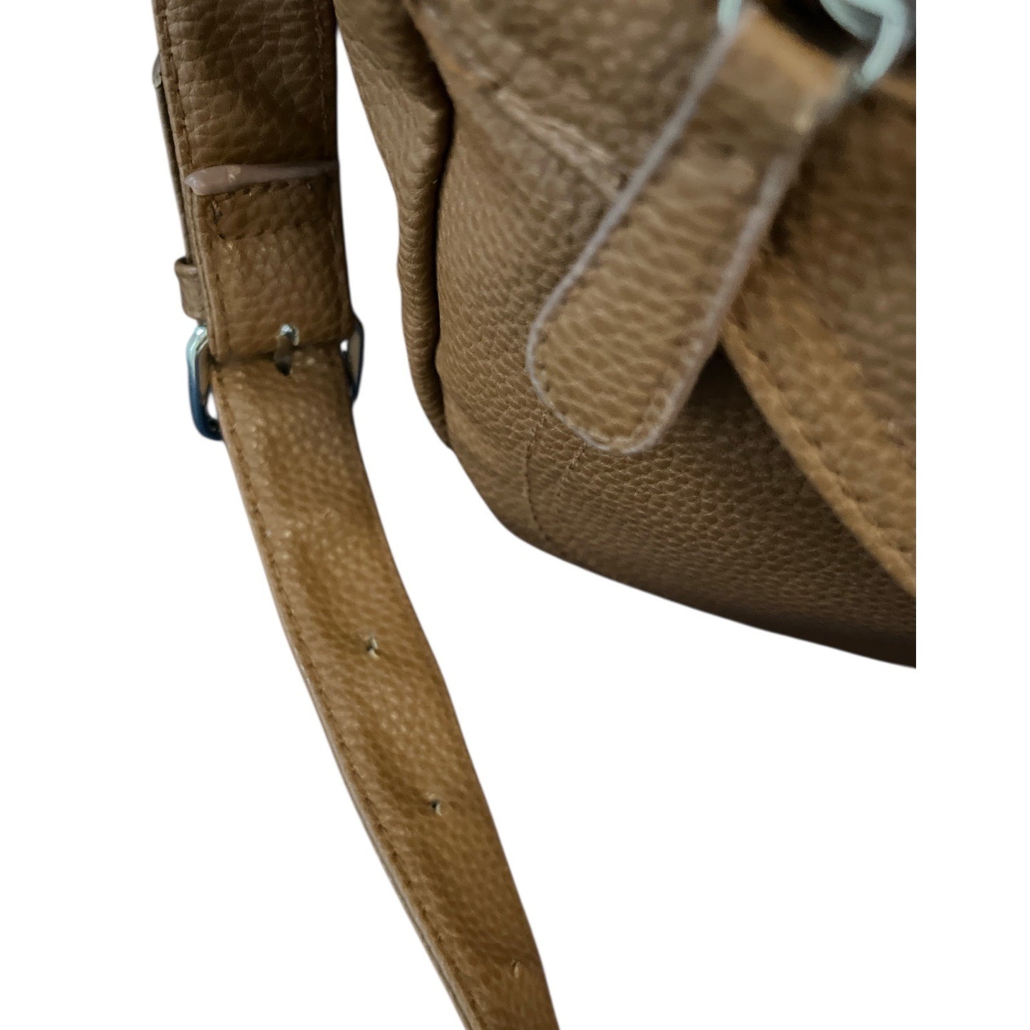 Stone Mountain USA Faux Leather Crossbody Shoulder Bag – Tan