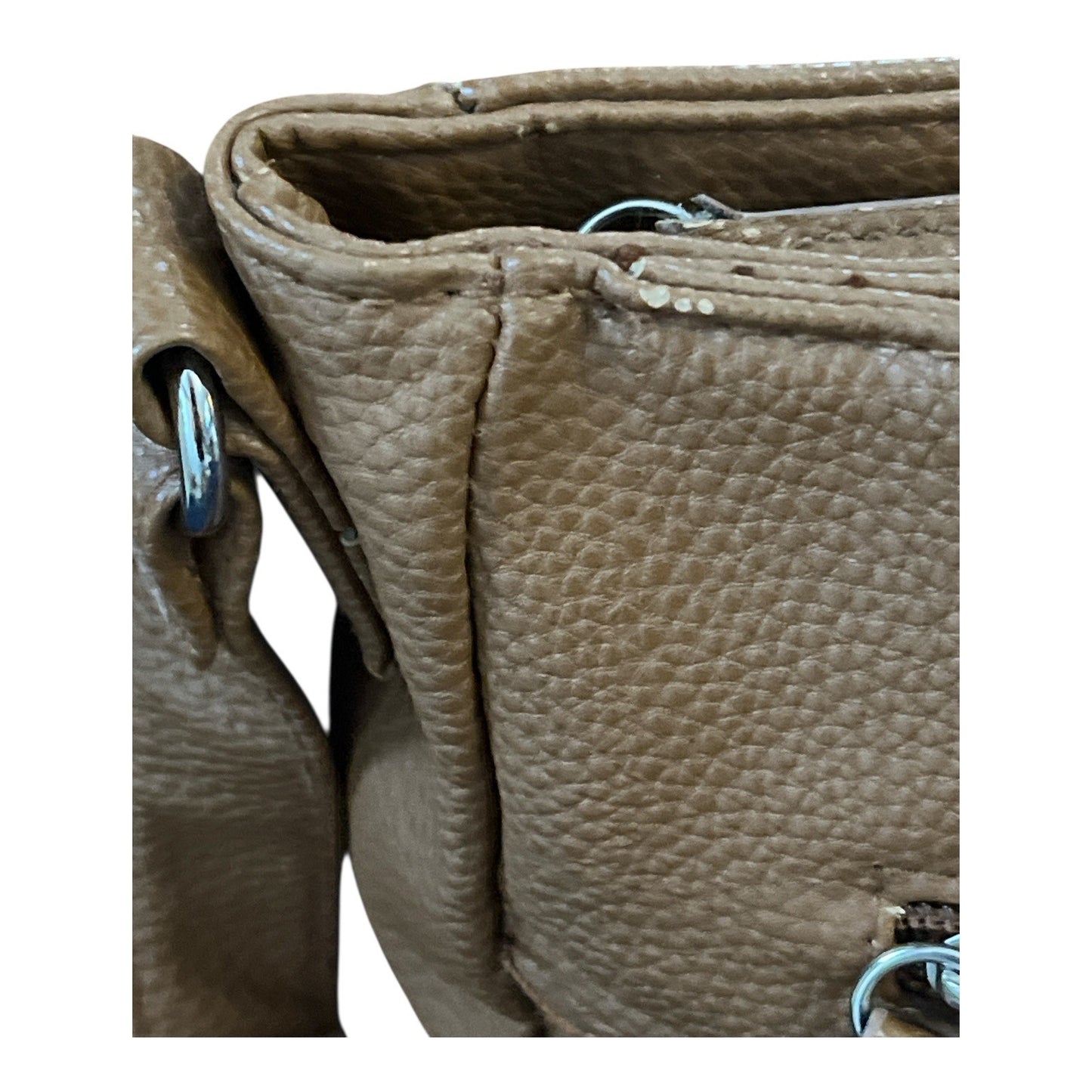 Stone Mountain USA Faux Leather Crossbody Shoulder Bag – Tan