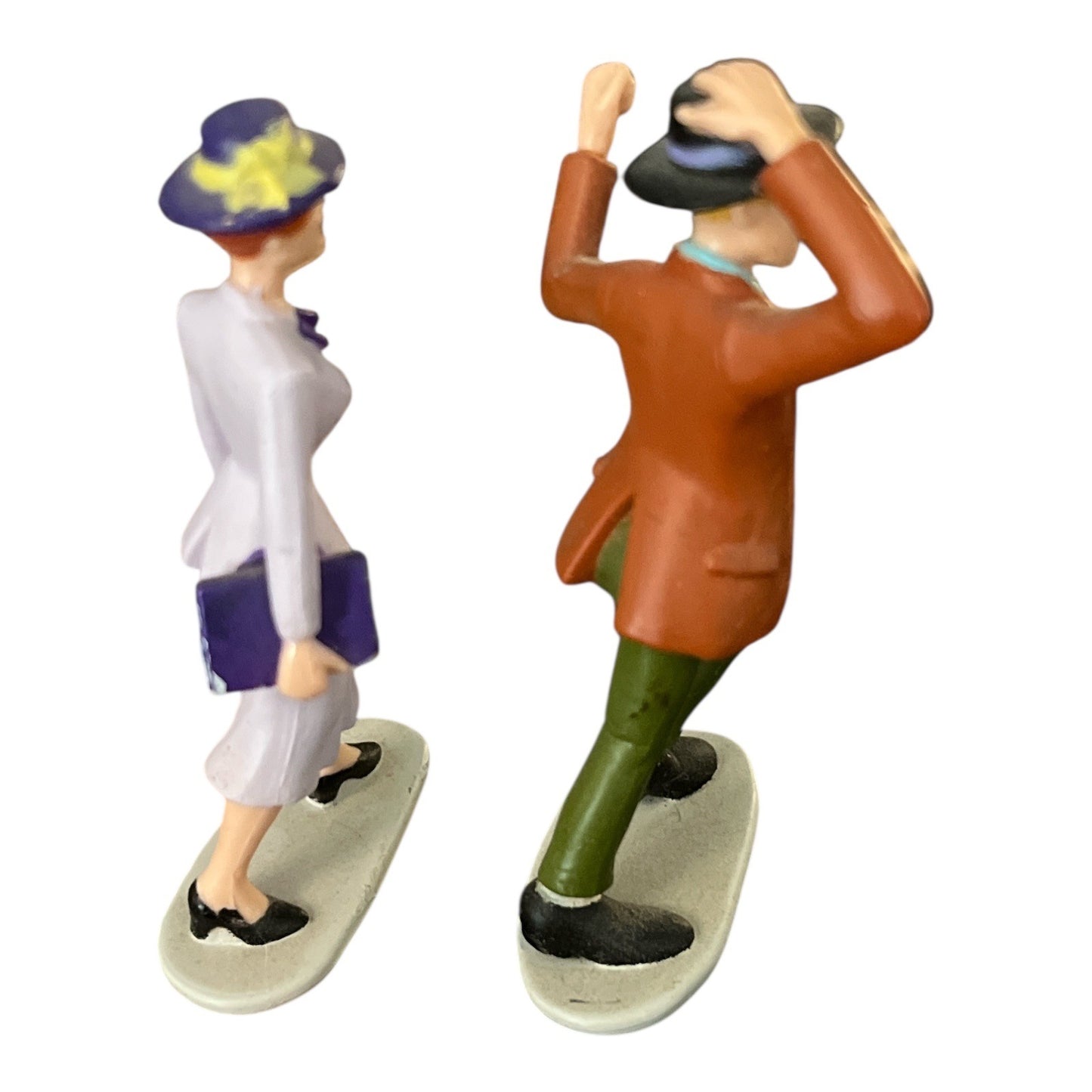 Disney 101 Dalmatians Roger & Anita Figurines – Set of 2 PVC Figures | 3” | Vintage 1990s