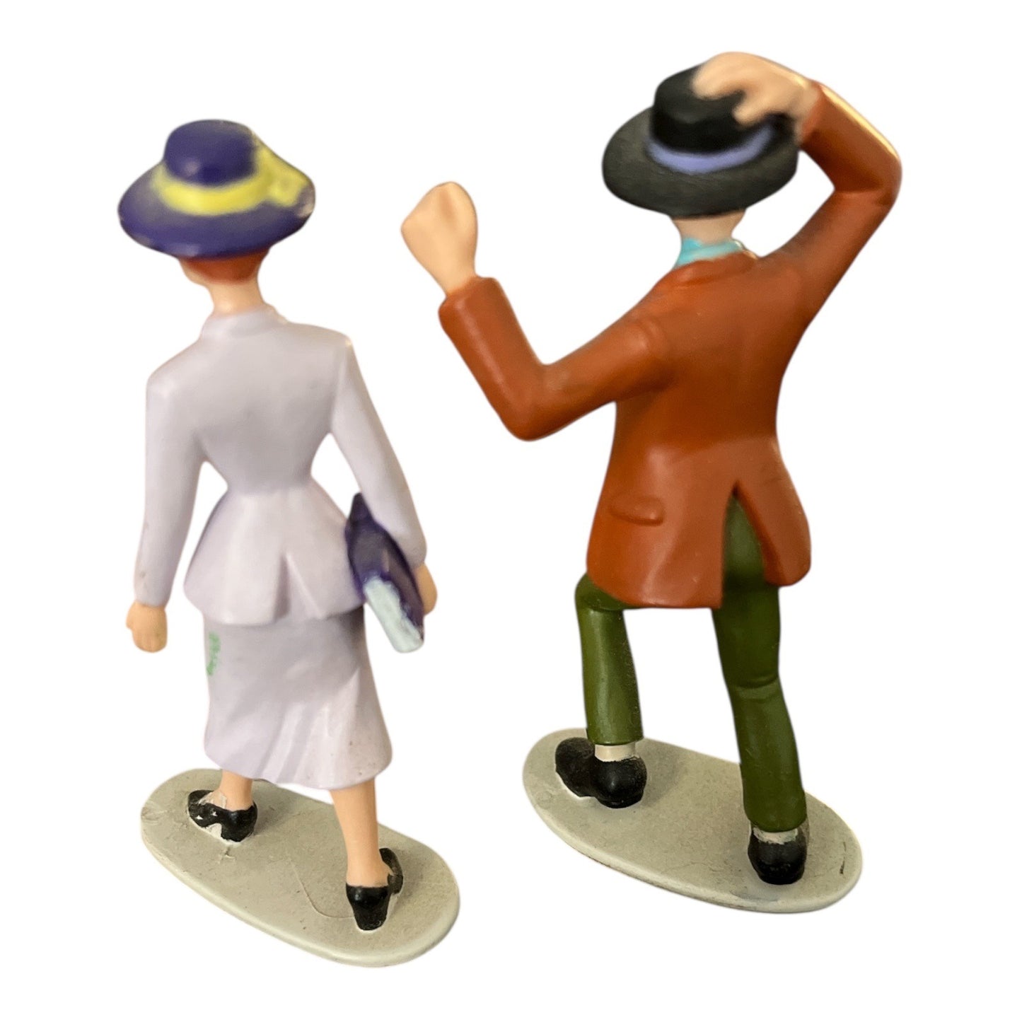Disney 101 Dalmatians Roger & Anita Figurines – Set of 2 PVC Figures | 3” | Vintage 1990s