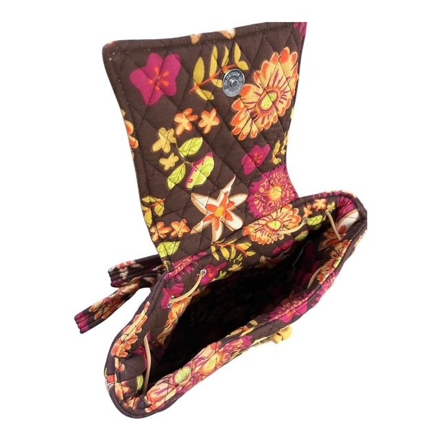 Sweet Olive Quilted Floral Drawstring Boho Bucket Backpack, Medium, 12"