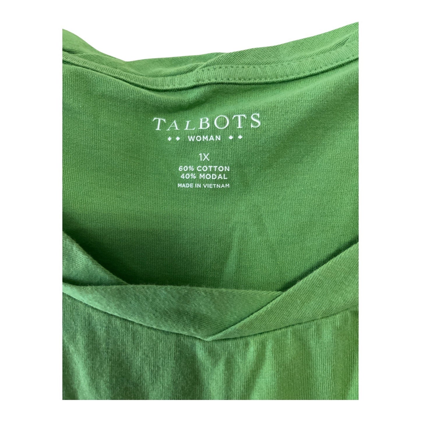 Talbots Woman Tank Tops – Set of 2, Size 1X, Green & Magenta, 60/40 Cotton Modal Blend (2012)