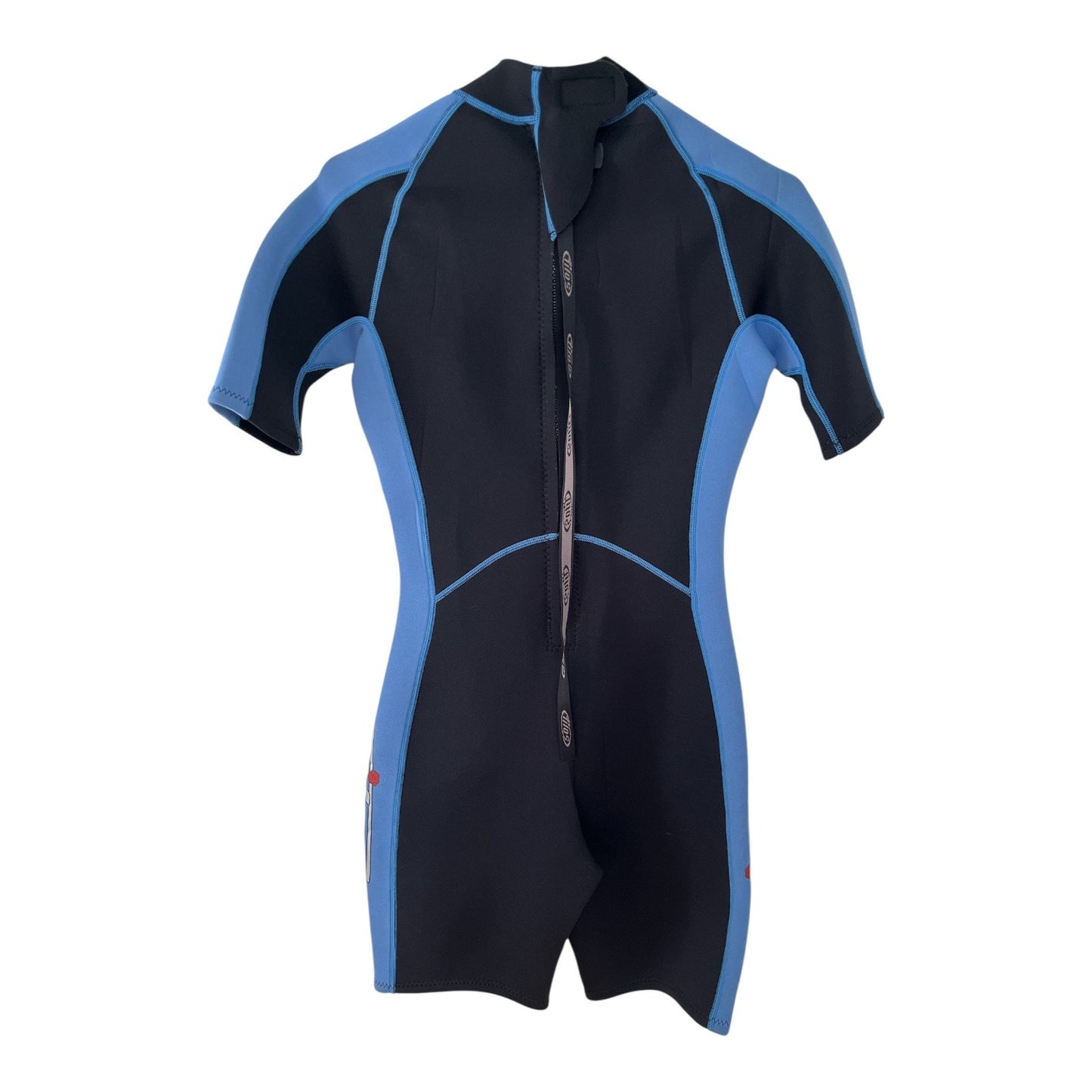 Tilos Men’s M Shorty Wetsuit – 2/2mm Neoprene Nylon – Black Blue – Surf Dive Swim