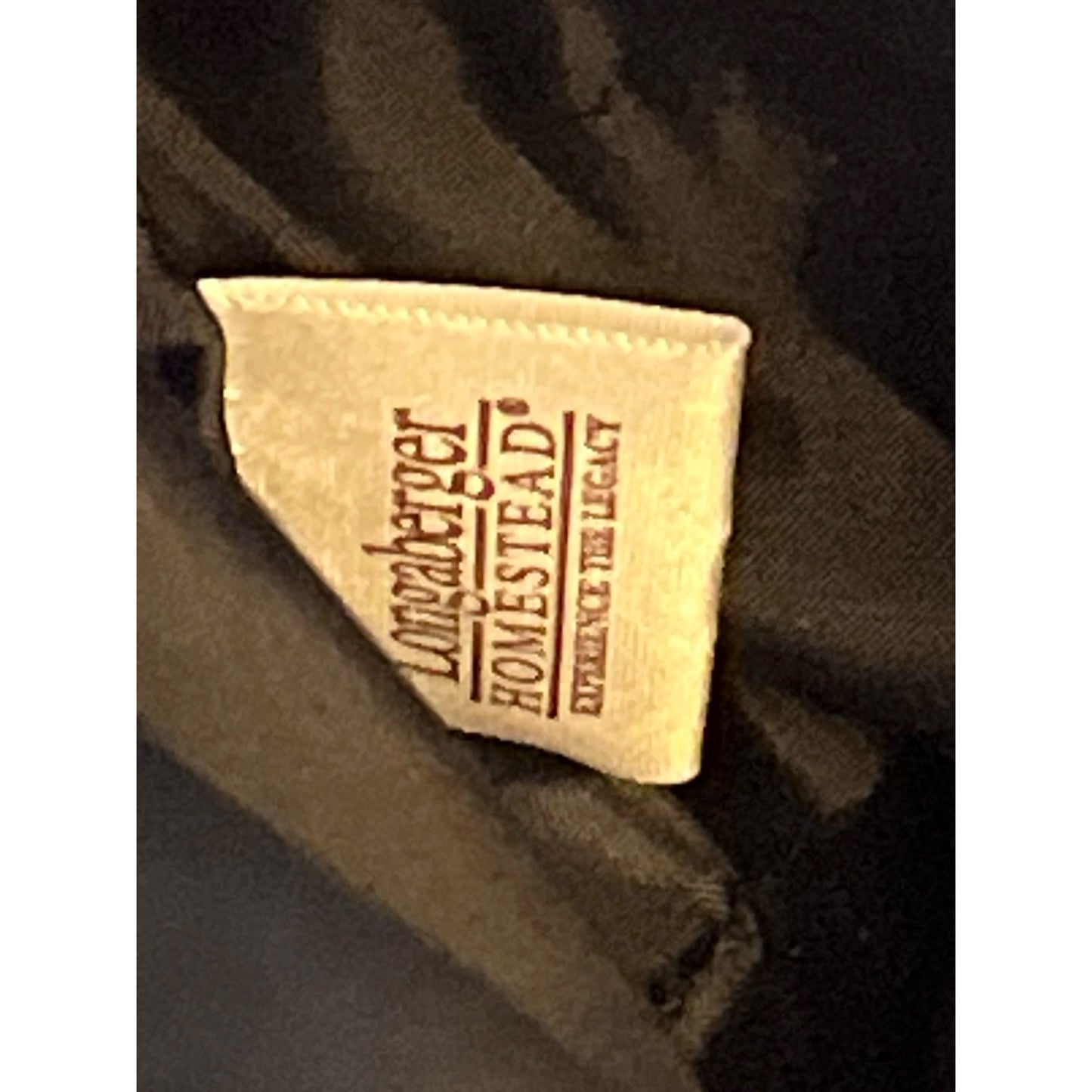 Vintage Longaberger Quilted Gingham Tote Bag