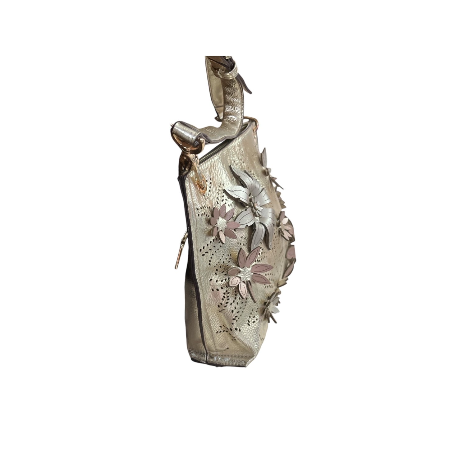 Chinese Laundry Gold Metallic Purse – Faux Leather Shoulder Bag with Magnetic Snap, Choose Quantity