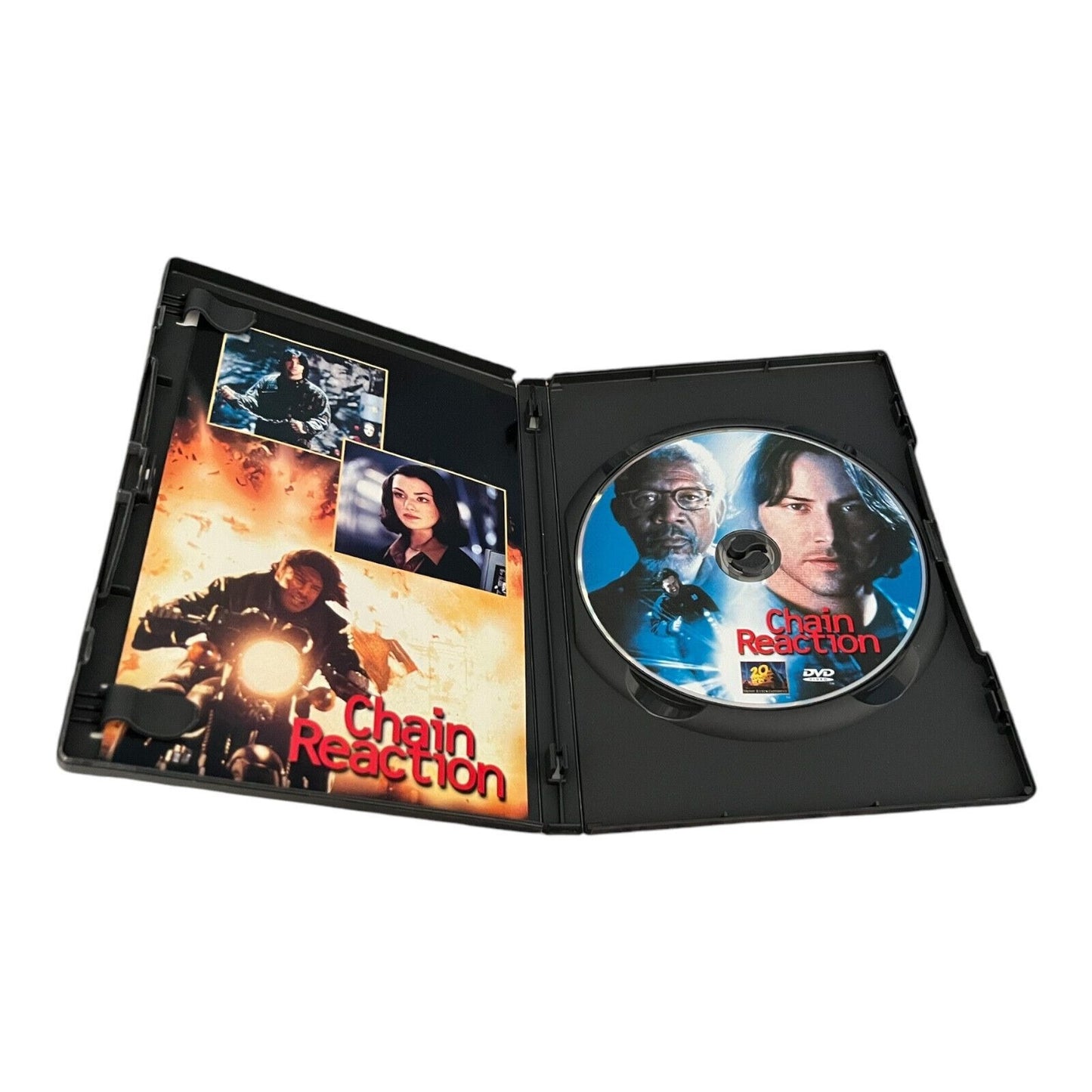 Chain Reaction (DVD) – Keanu Reeves, Morgan Freeman – Action Thriller