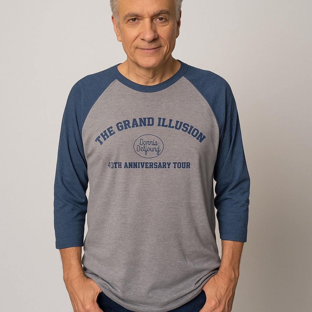 Dennis DeYoung “The Grand Illusion” 40th Anniversary Tour Raglan Long Sleeve T-Shirt – 2XL