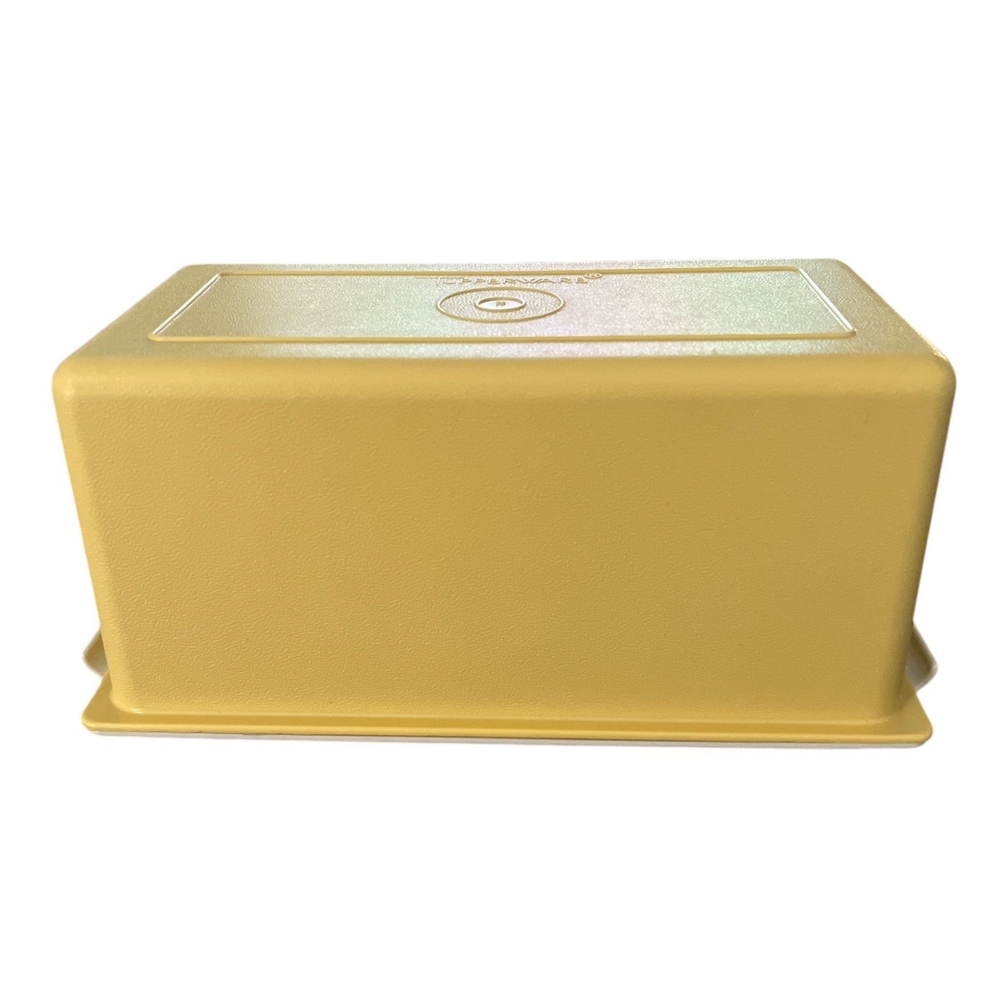 Vintage Tupperware Rectangular Butter Dish – Yellow and White – USA Made