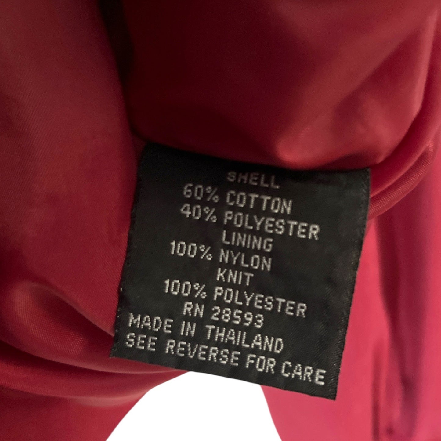 Members Only Men’s Bomber Jacket Size 46 | Red Zip Front Epaulettes Vintage Style