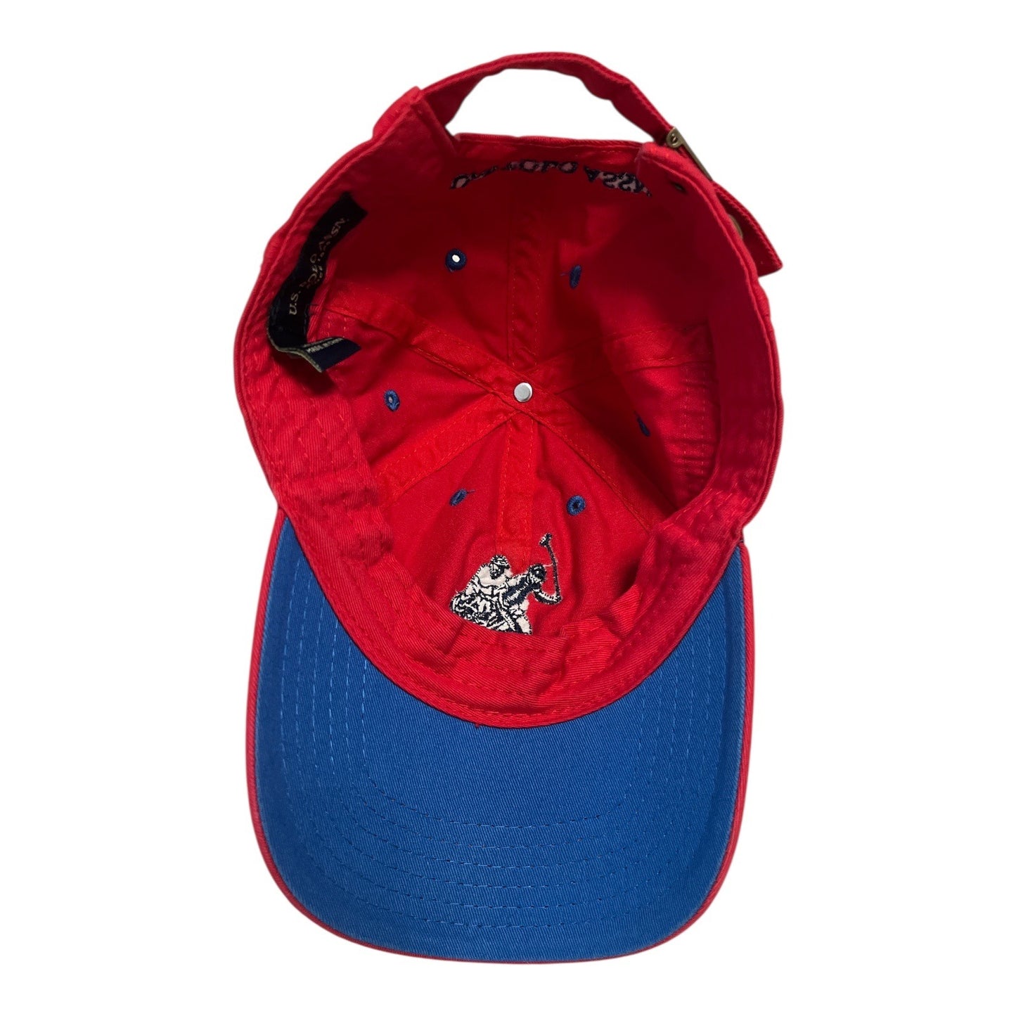 Vintage U.S. Polo Assn. Red Baseball Cap | Embroidered Polo Logo | Adjustable Strapback Hat
