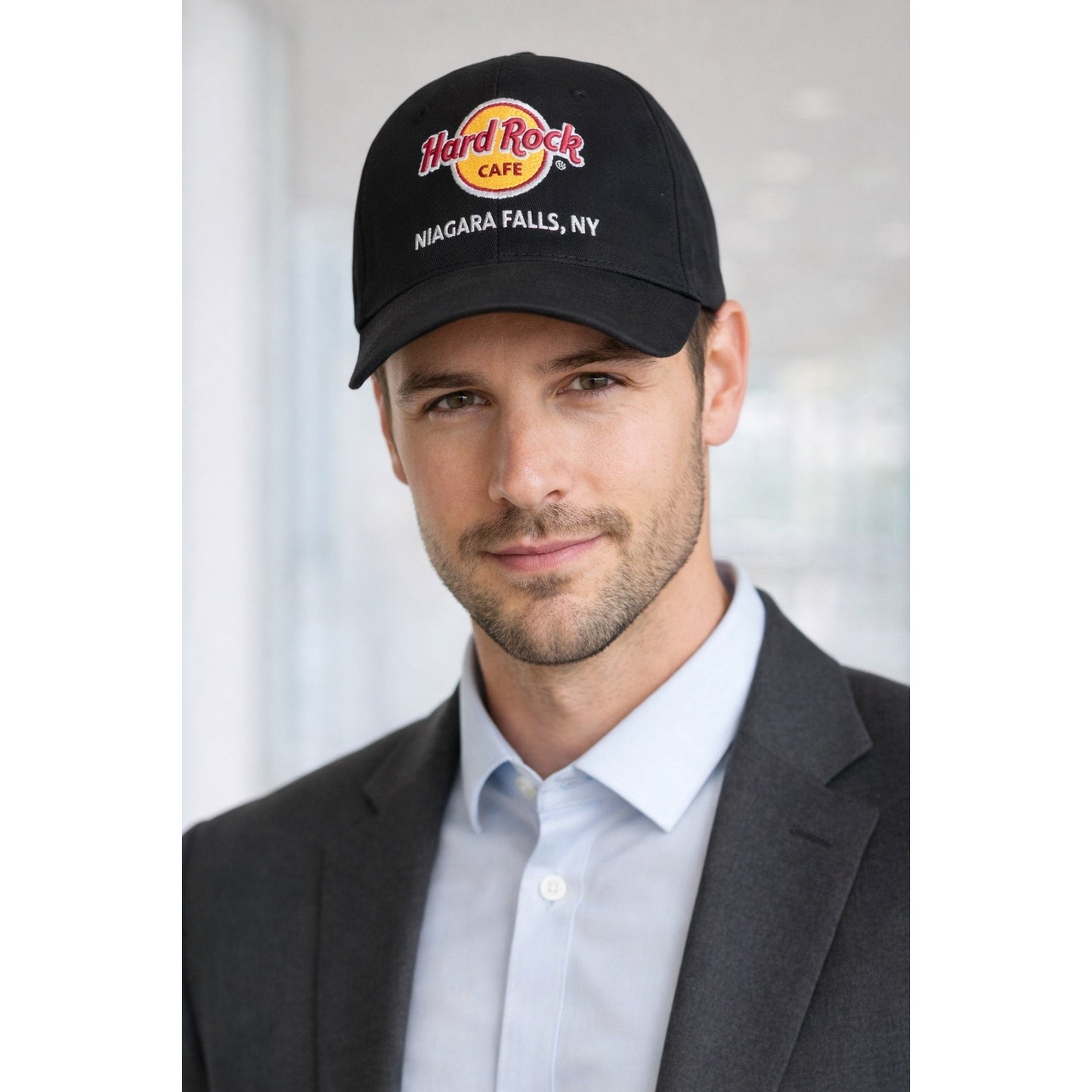 Hard Rock Cafe Niagara Falls NY Hat Black Adjustable Baseball Cap Cotton