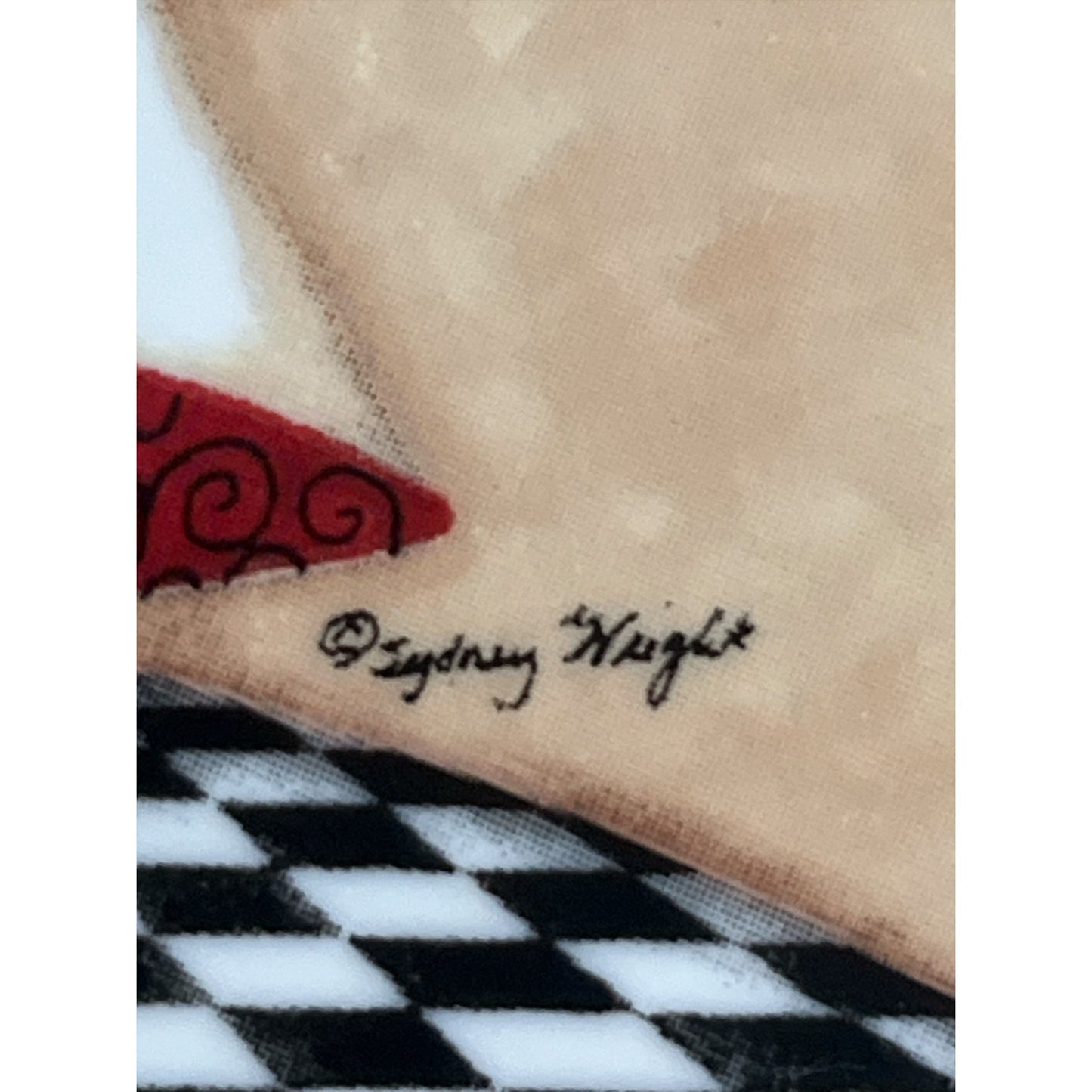 New View Sydney Wright Decorative Ceramic Art Tile in Wrought Iron Frame