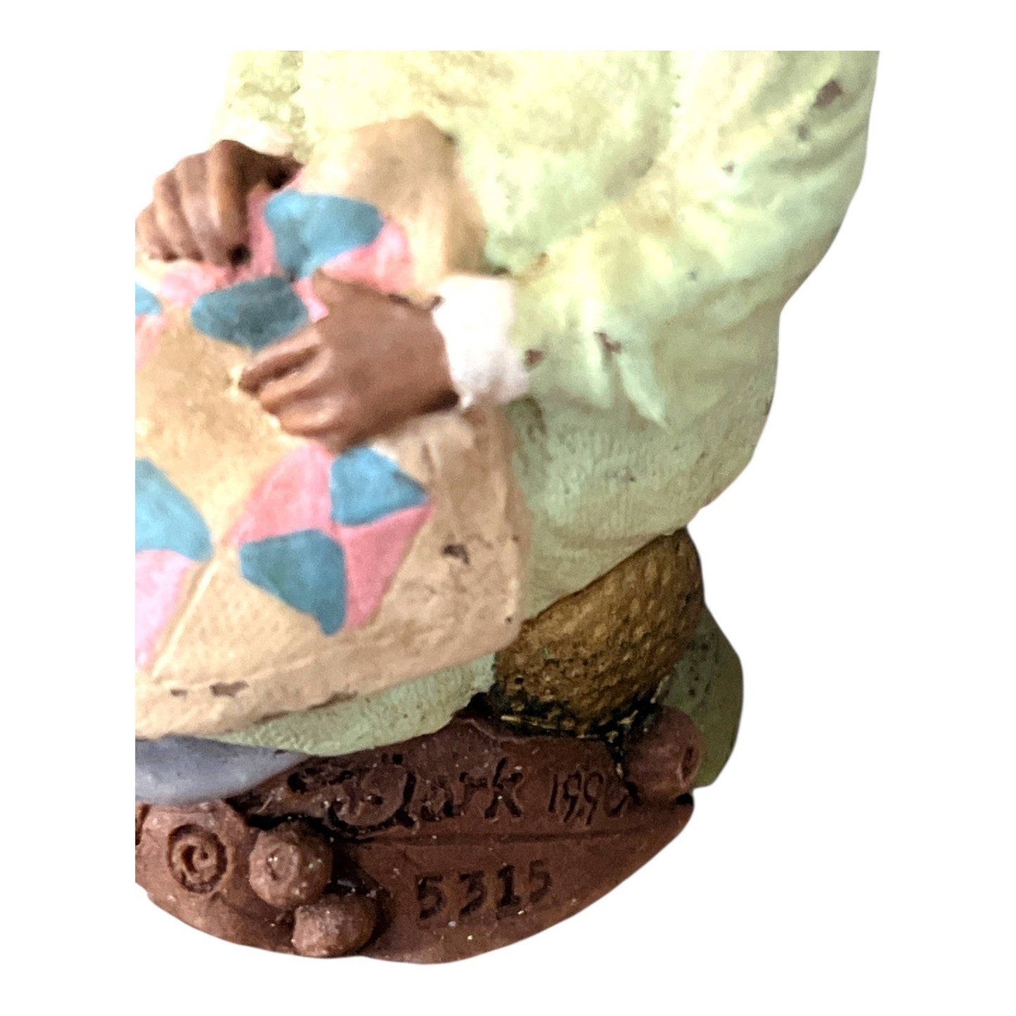 1990s Tom Clark Gnome Figurines – Hem & Her and Bea – Cairn Studios – Set of 2 with Thimbles