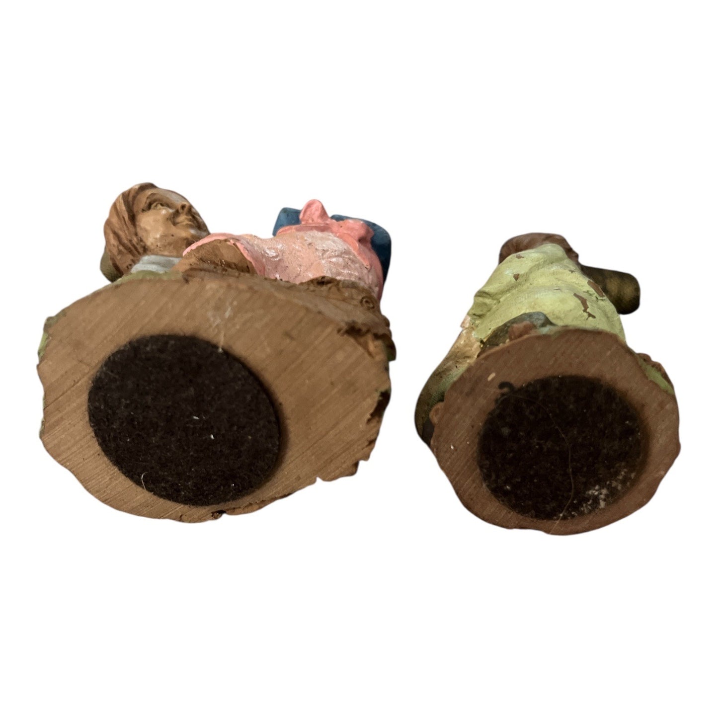 1990s Tom Clark Gnome Figurines – Hem & Her and Bea – Cairn Studios – Set of 2 with Thimbles