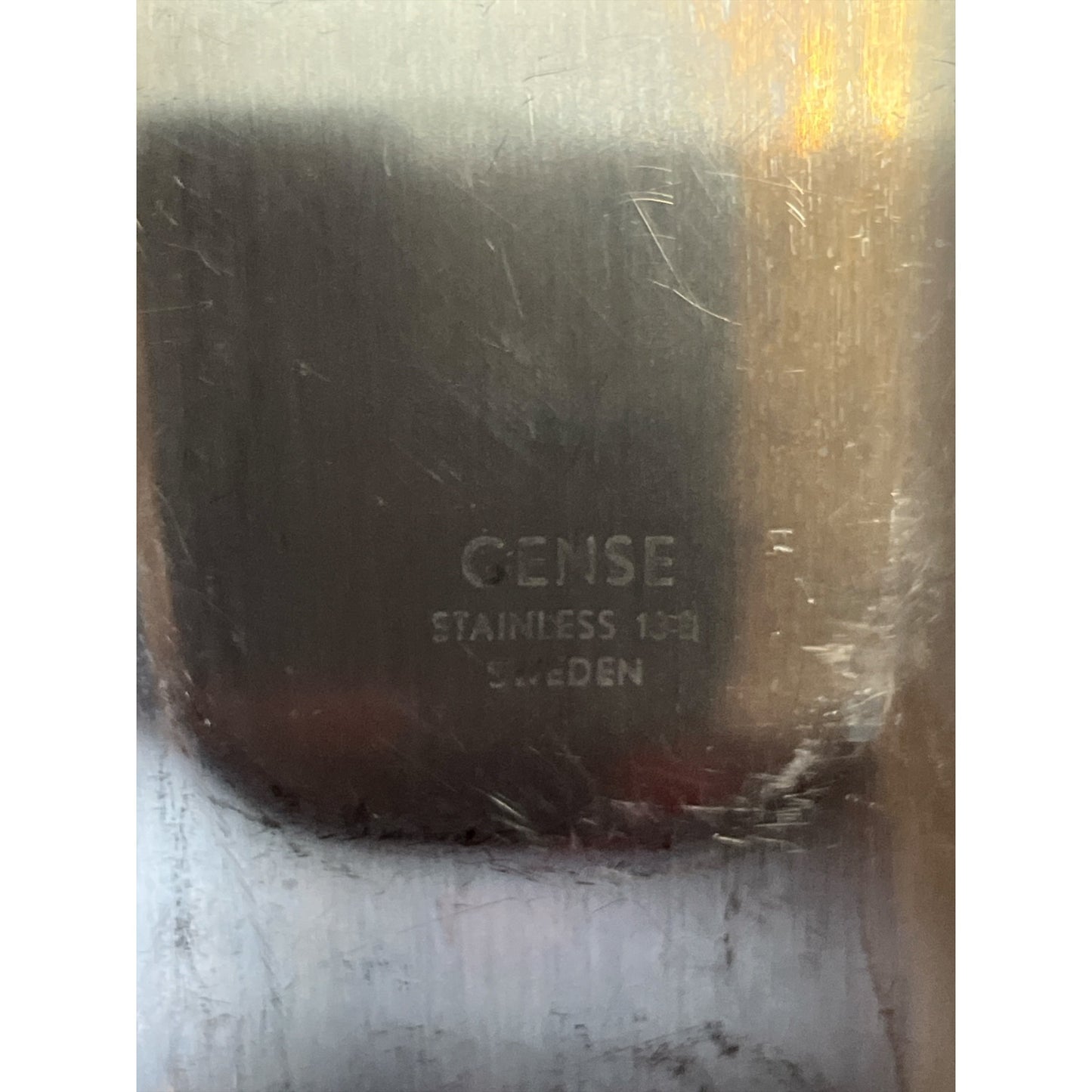 Gense 18/8 Stainless Steel Modernist Tray – Made in Sweden – 14 x 5.5 Inches