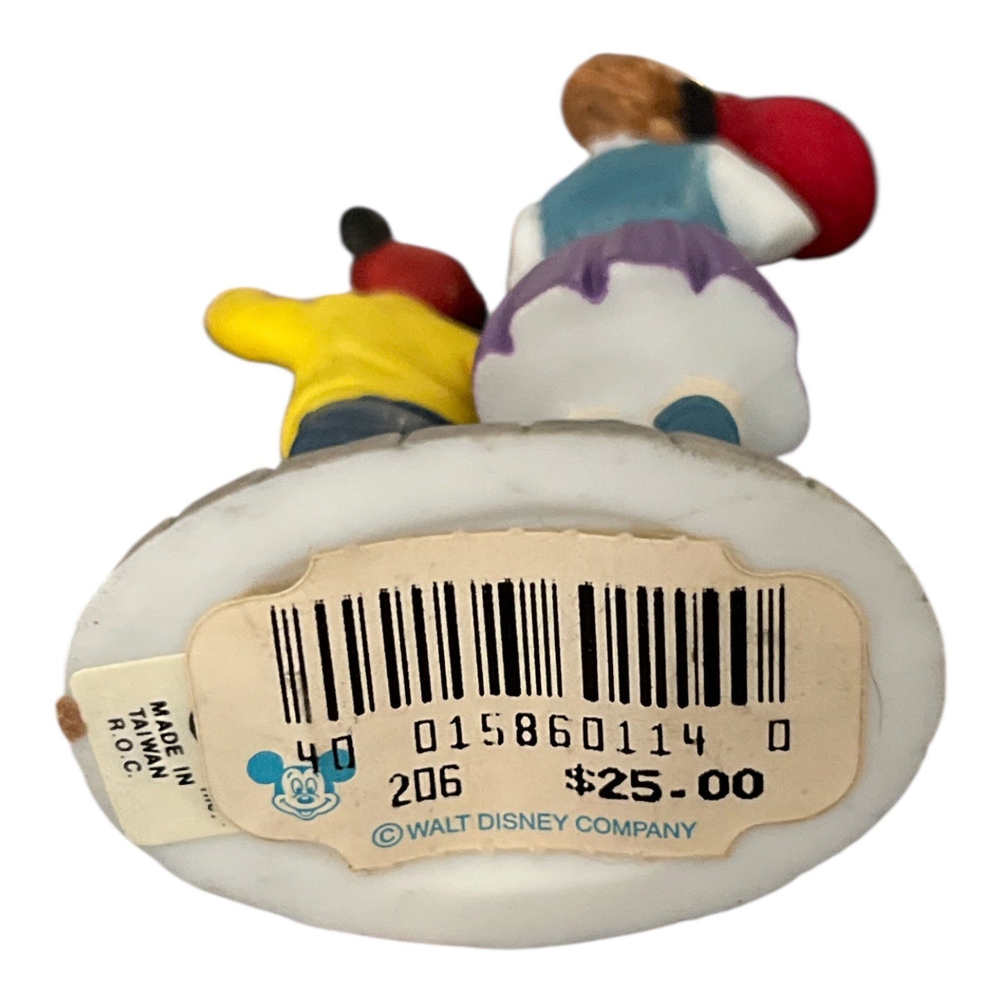 Dept. 56 Disney Parks Figurines – Set of 6 Ceramic Figures | 2.5” | Mickey’s Merry Christmas Village | 1990s | READ