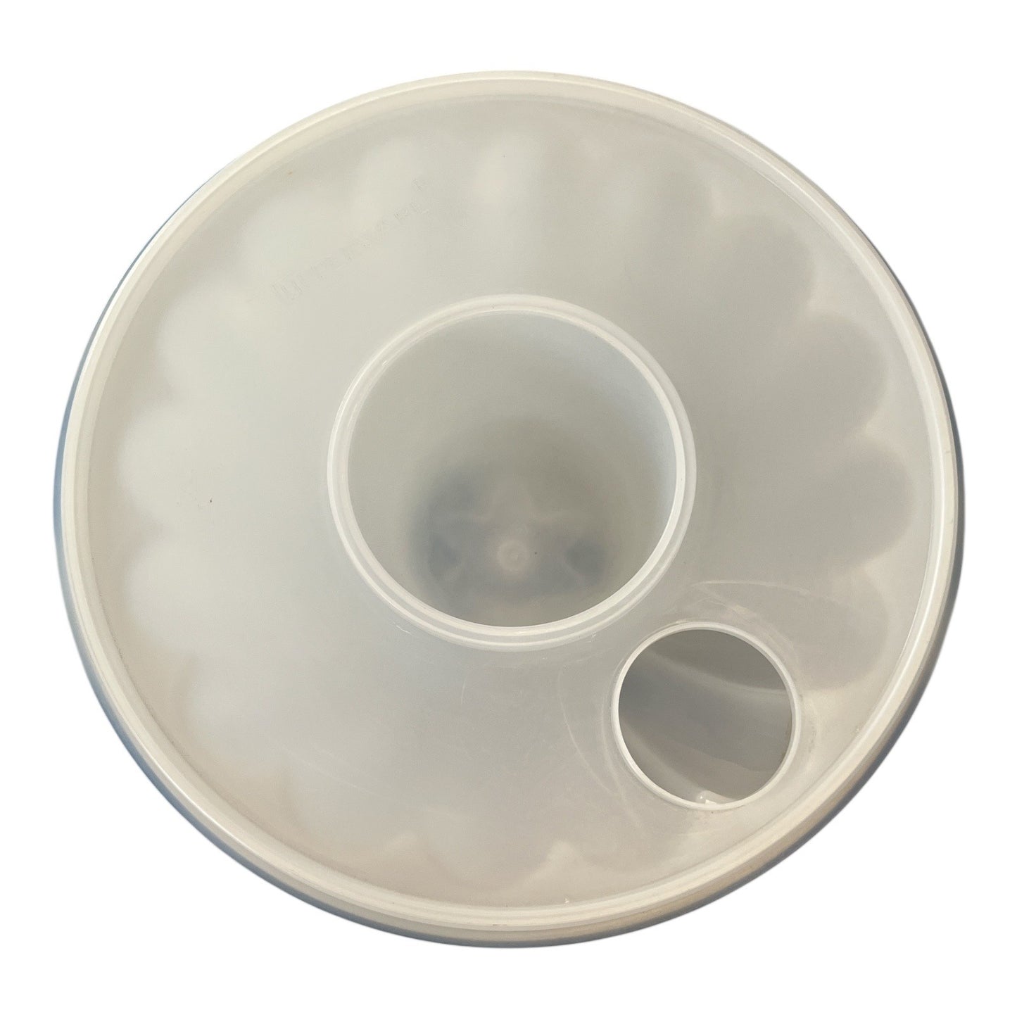 Vintage Tupperware Jel-N-Serve Gelatin Mold with Lid Clear Round Jello Mold No Cap