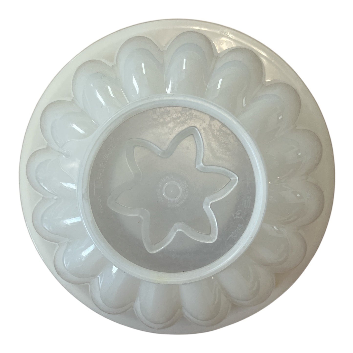 Vintage Tupperware Jel-N-Serve Gelatin Mold with Lid Clear Round Jello Mold No Cap