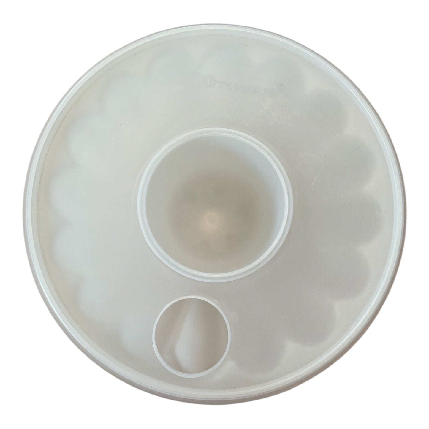 Vintage Tupperware Jel-N-Serve Gelatin Mold with Lid Clear Round Jello Mold No Cap