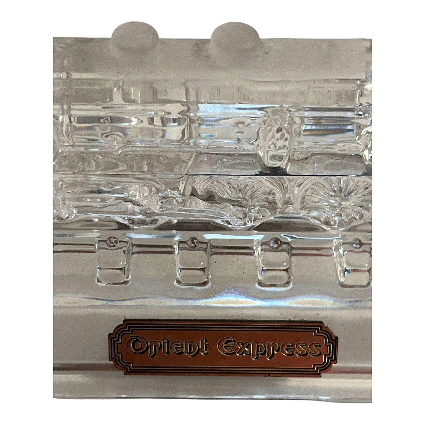 Hofbauer Collection Orient Express Crystal Train Engine – 24% Lead Crystal Germany – 1980s–1990s