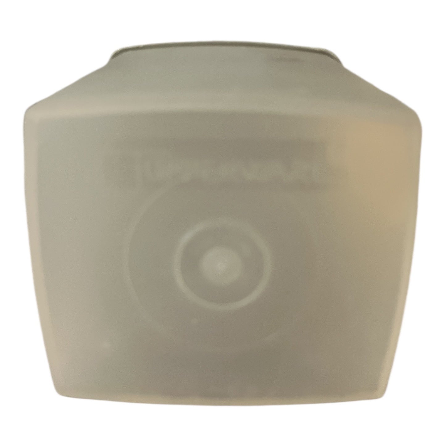Vintage Tupperware Square Container with Light Gray Lid – Translucent White