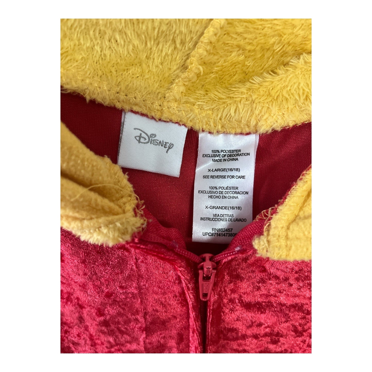 Disney Winnie the Pooh Hooded Adult Pajama – Size XL (16/18)