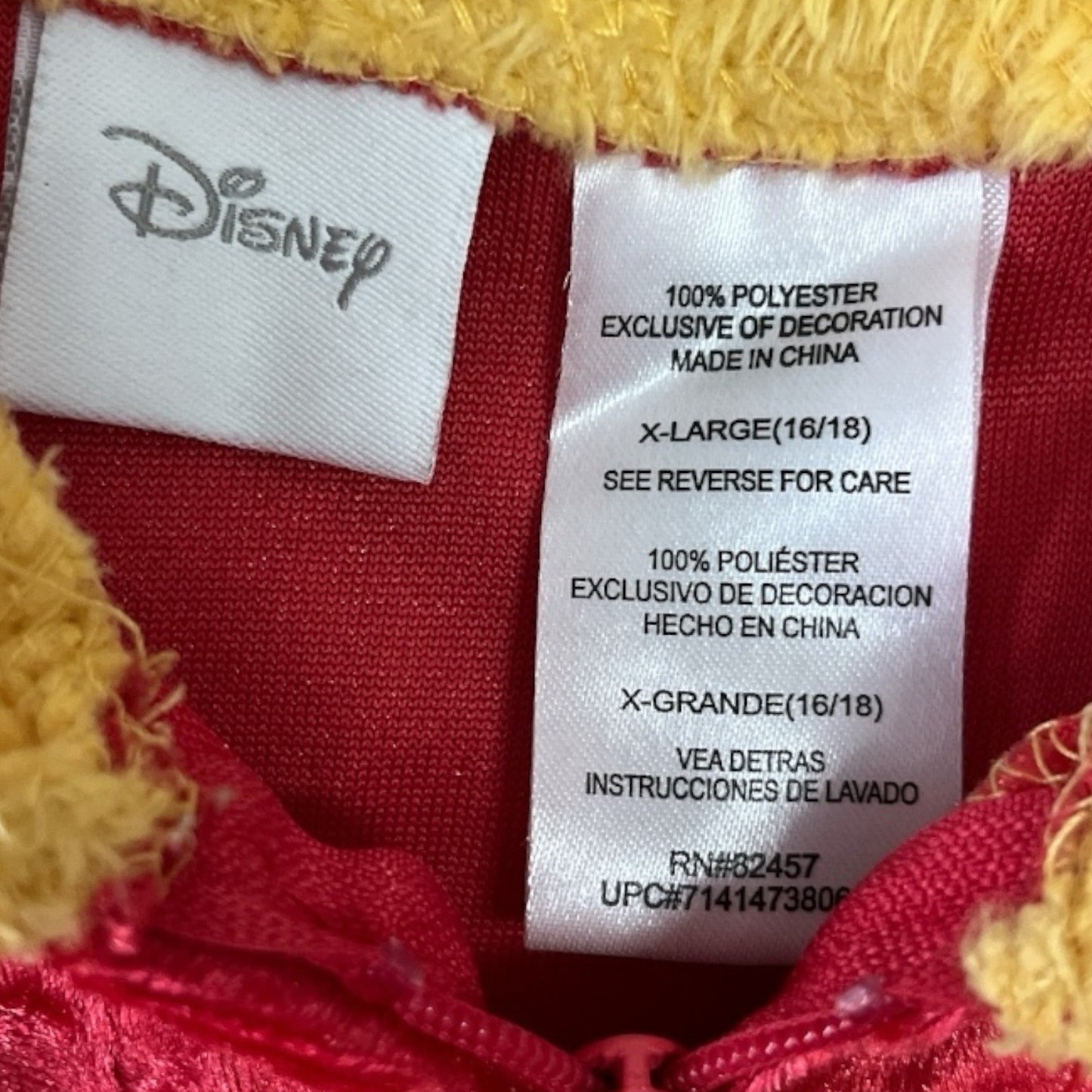 Disney Winnie the Pooh Hooded Adult Pajama – Size XL (16/18)